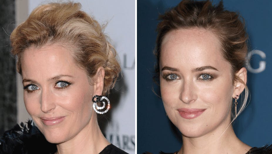 Dakota Johnson og Gillian Anderson