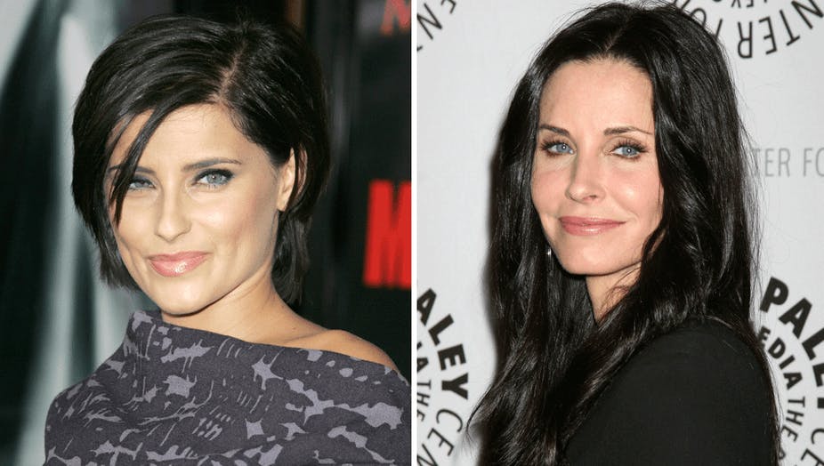 Courtney Cox og Nelly Furtado