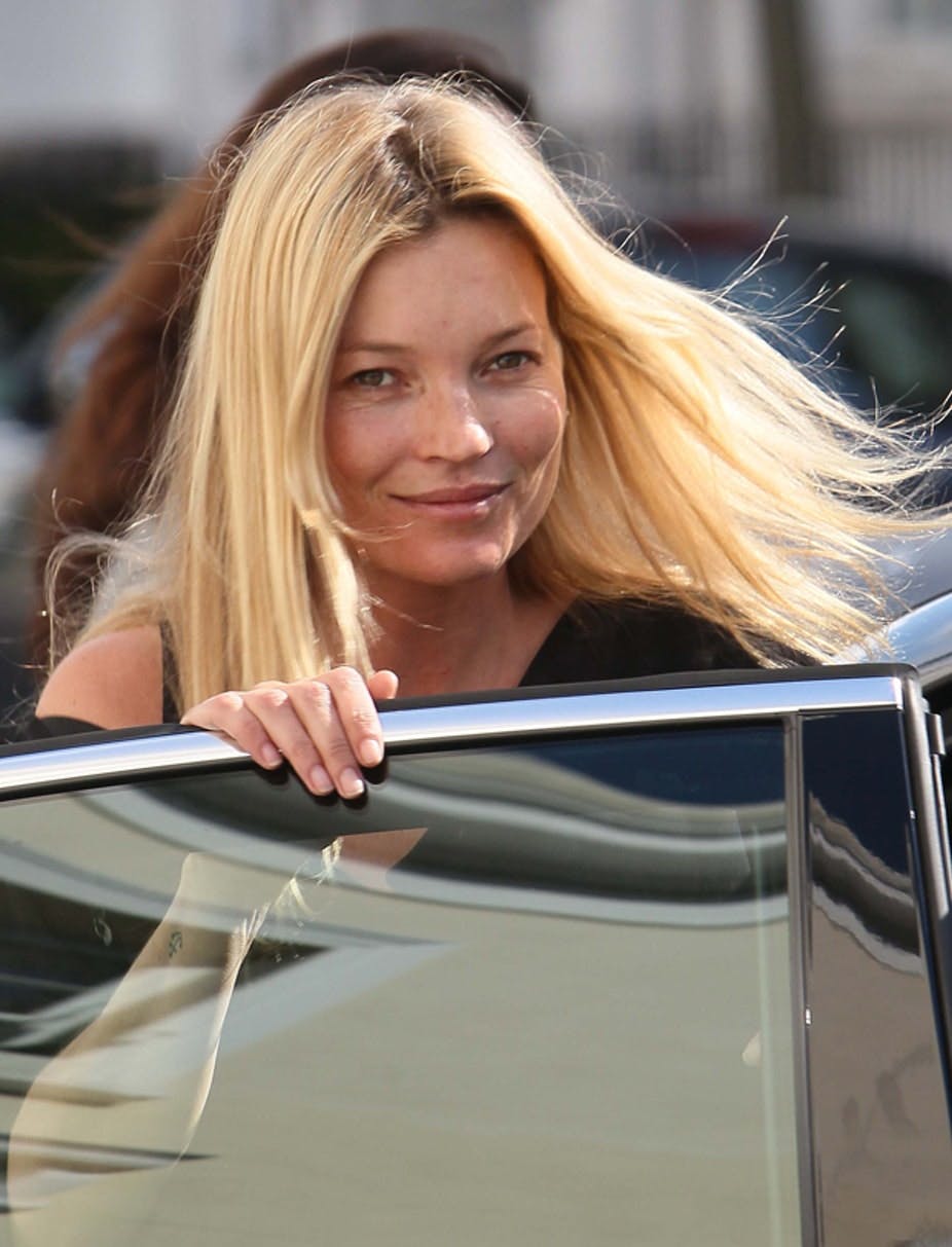 Kate Moss som hun ser ud uden makeup