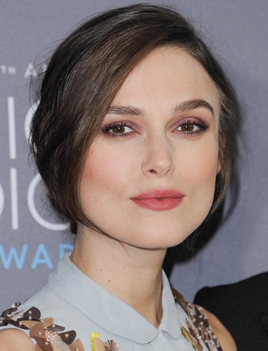 Keira Knightley til premiere med makeup