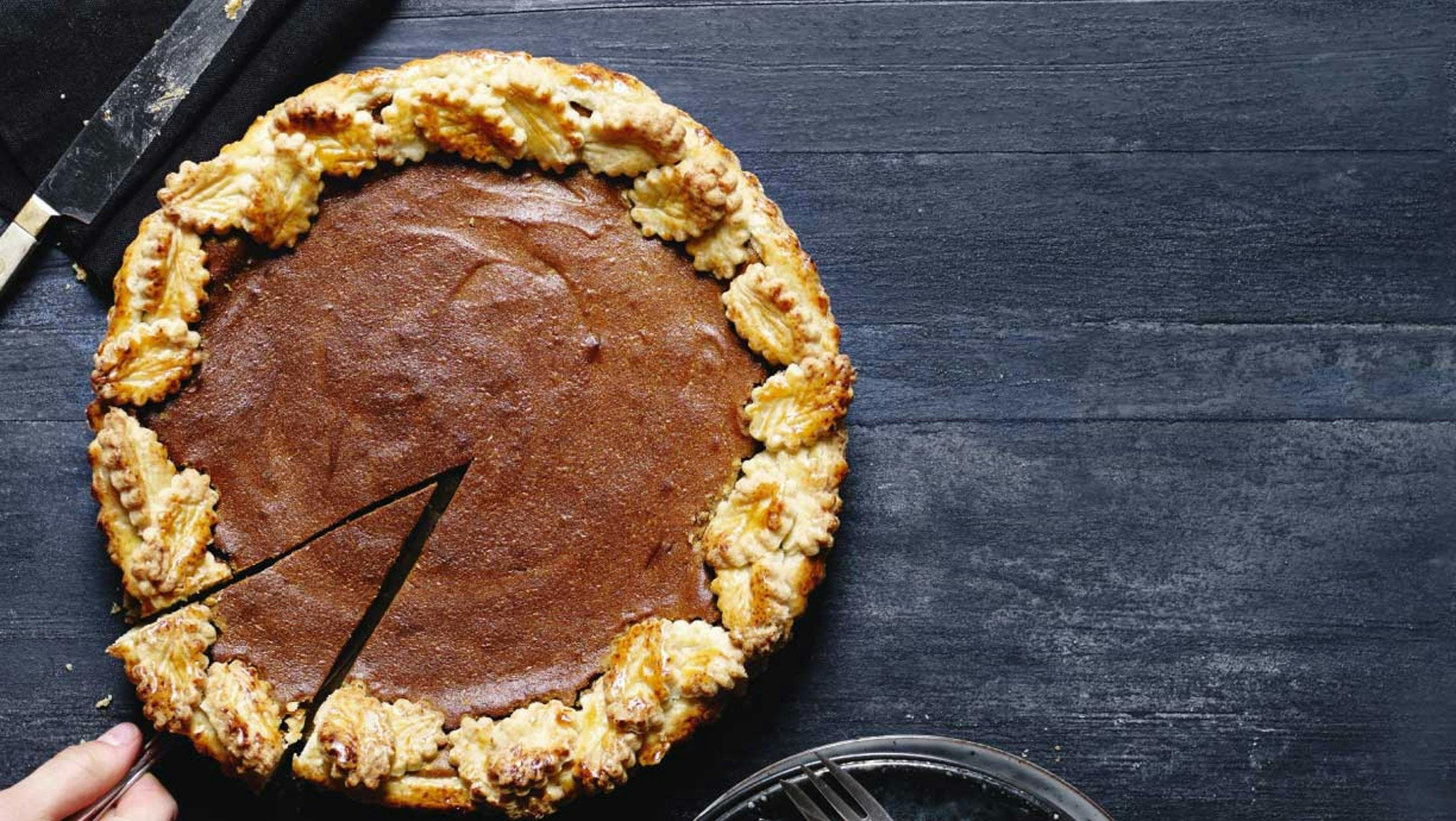 Græskartærte, ægte amerikansk pumpkin pie