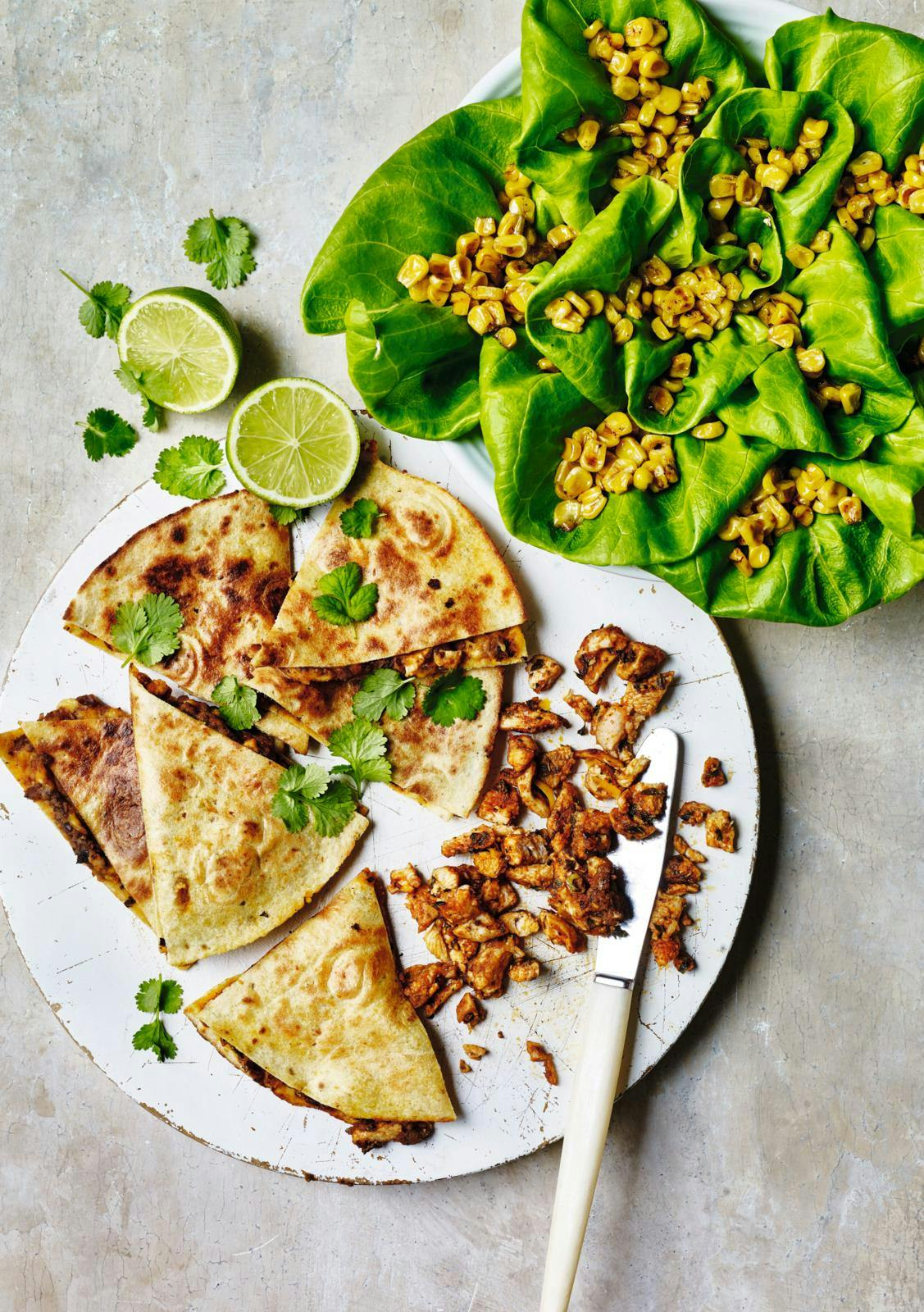 Quesadillas med mexicansk fyld