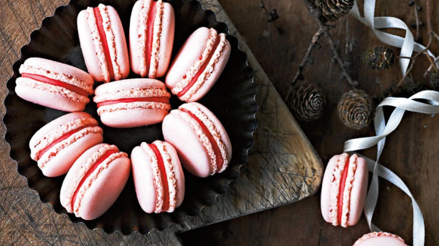 De lækreste hindbærmacarons