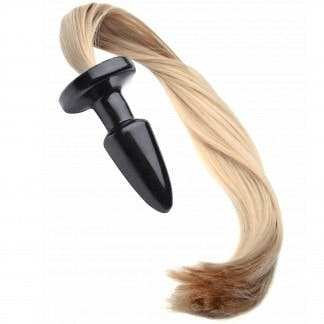 Sexlegetøj: Butt plug med hestehale.