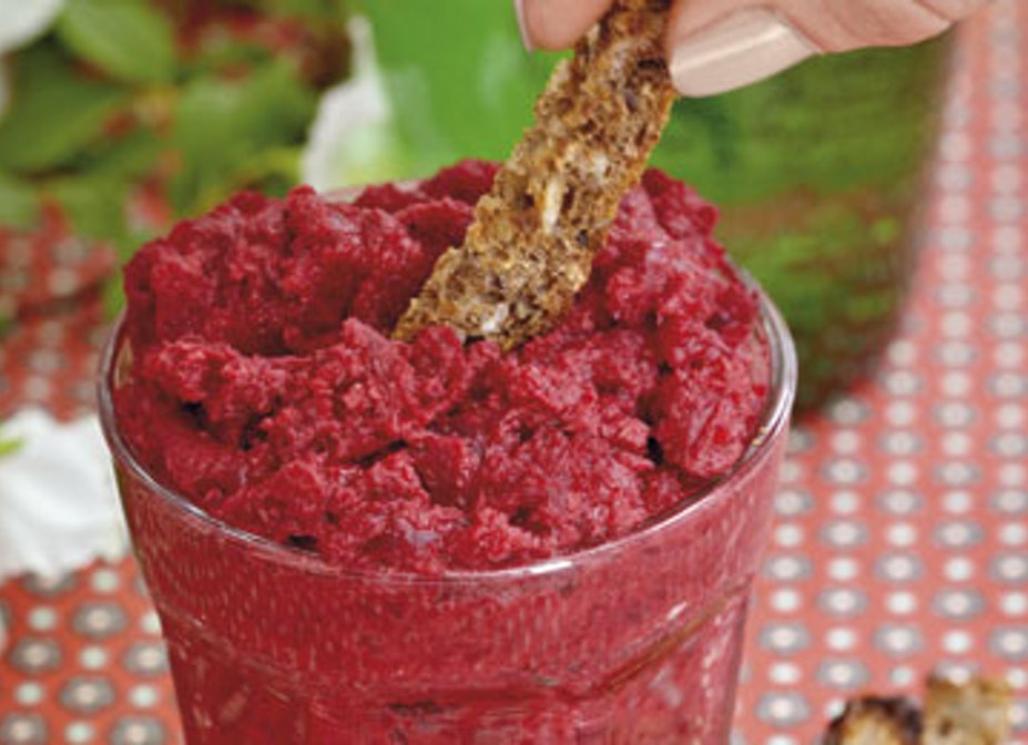 Rød hummus opskrift