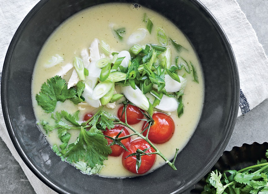 Tom kha suppe med kylling og tomat
