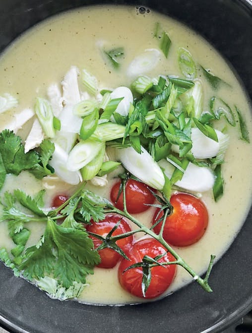 Tom kha suppe med kylling og tomat