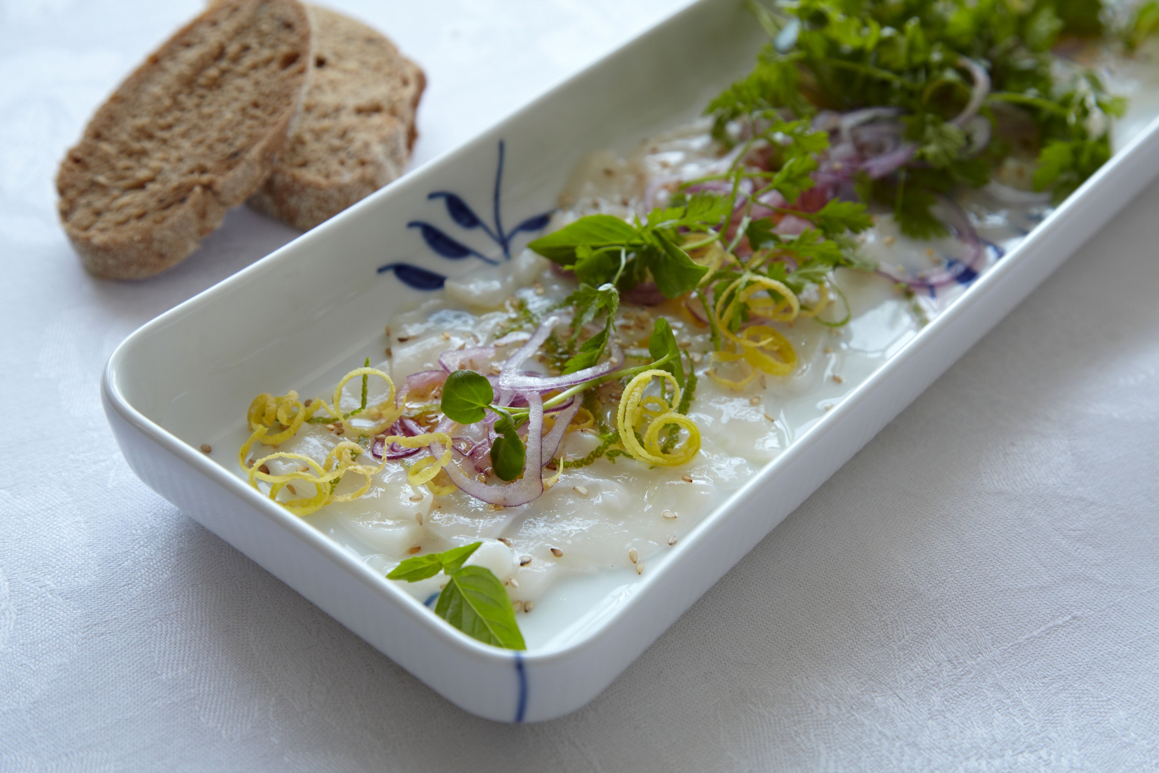 Citrusmarinerede kammuslinger