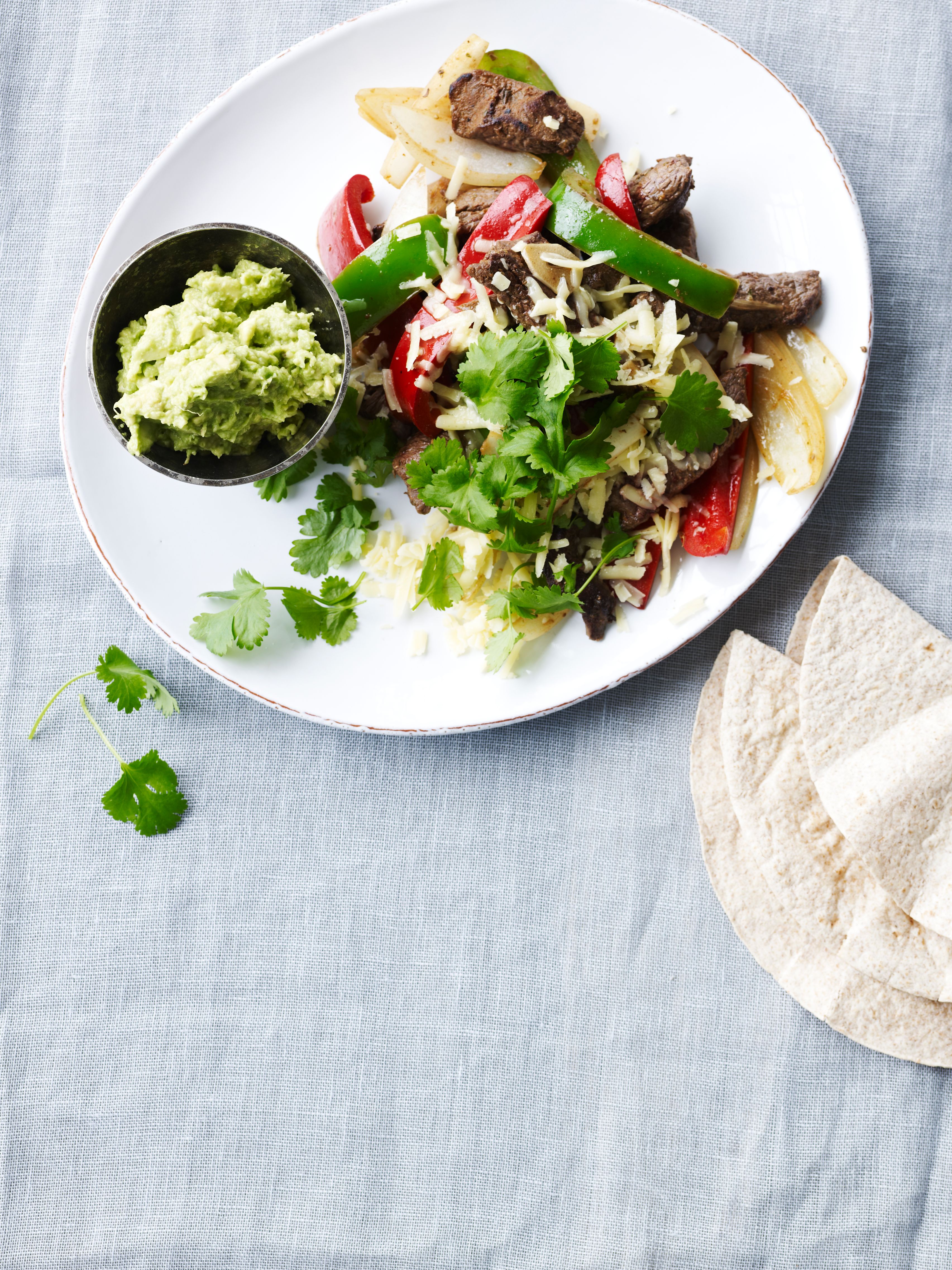 Fajitas med avokado opskrift