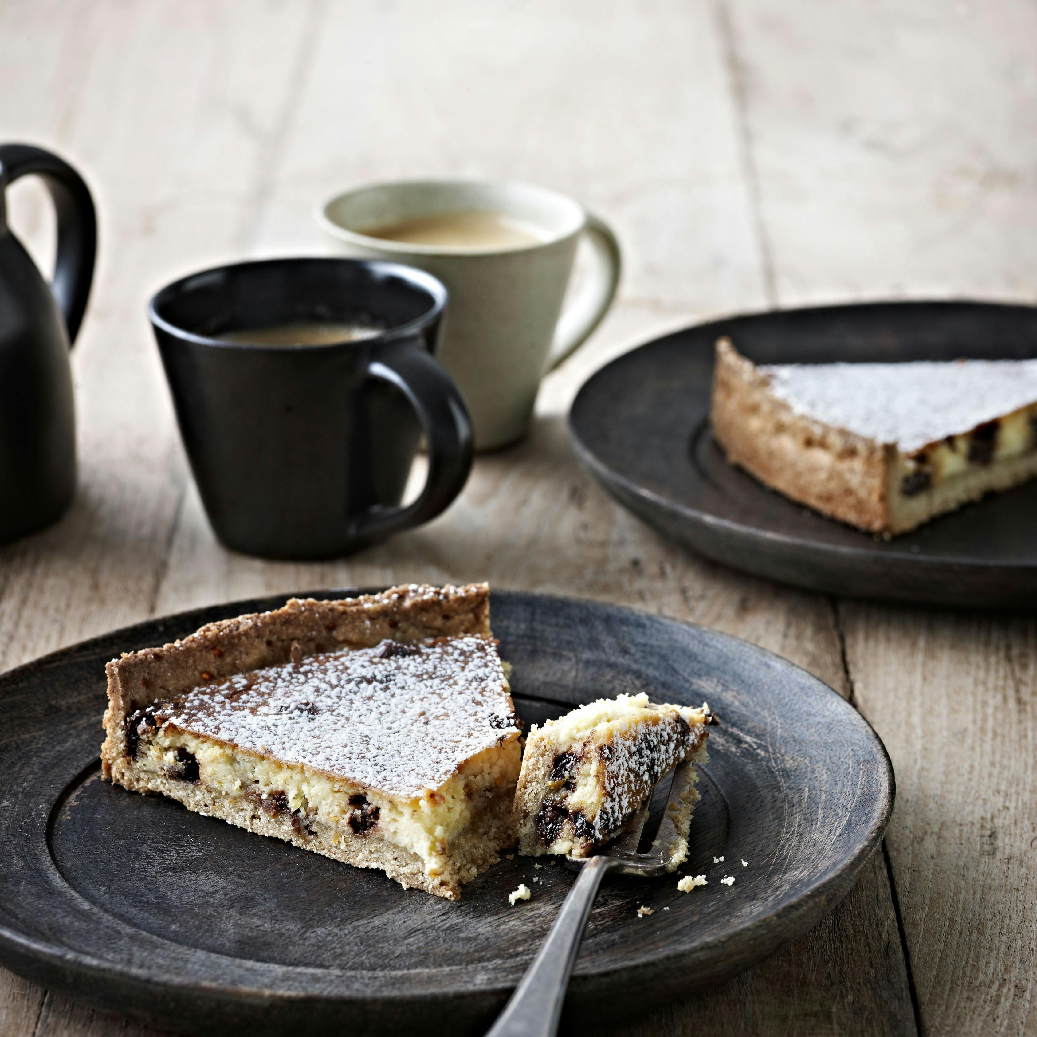 Ricottatærte med orange-choko