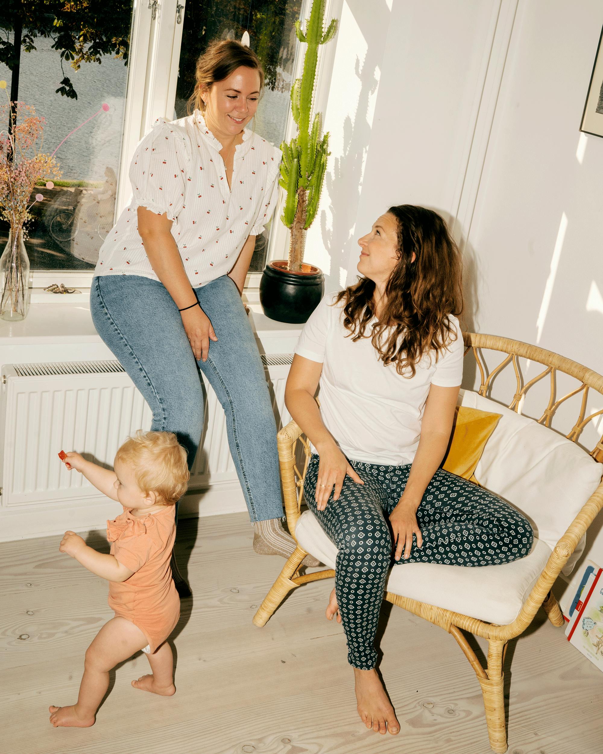 Nadia Zinck Schrøder (tv.) og Camille Gudmand Lange (th.)