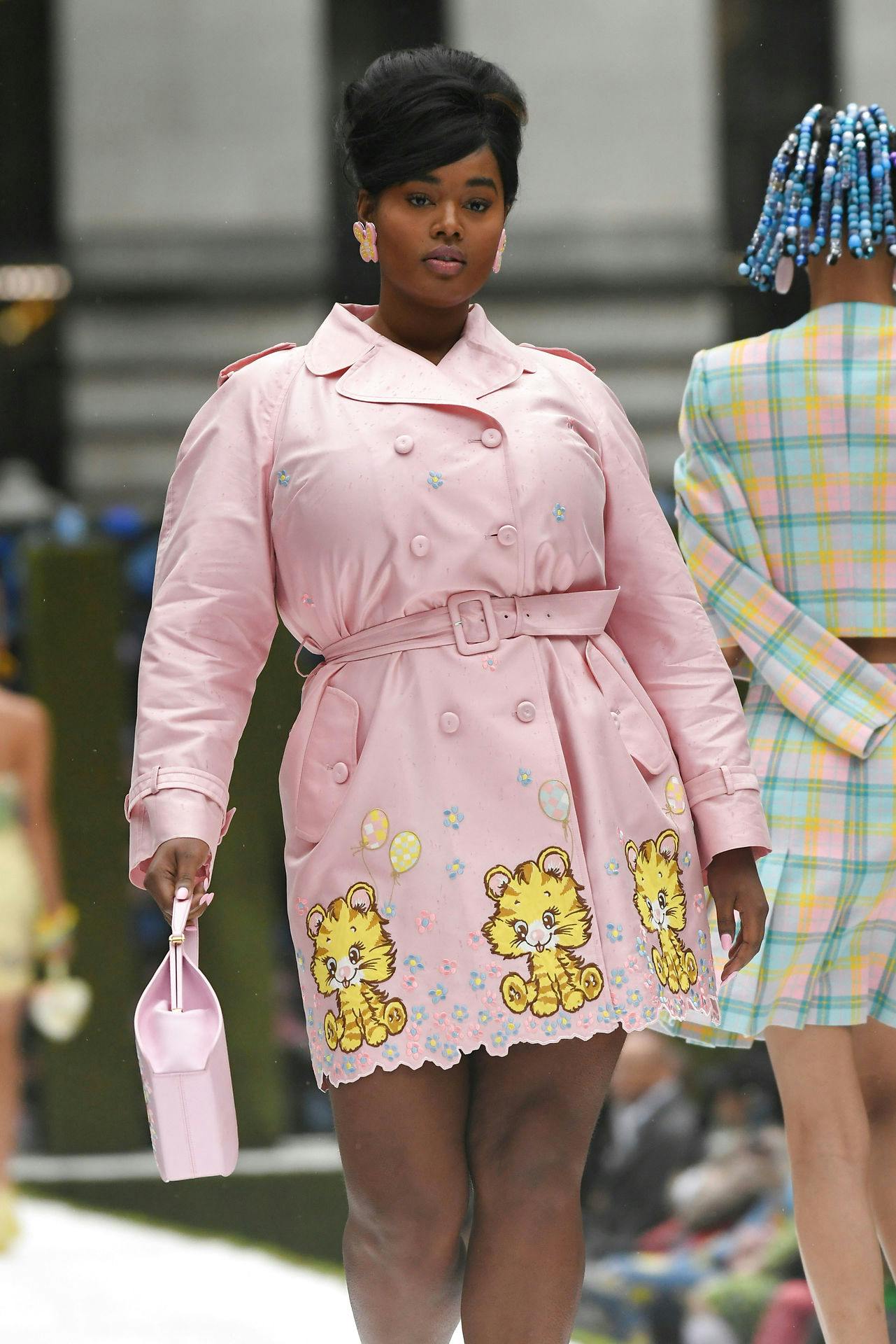 Model Precious Lee Moschino New York Fashion Week