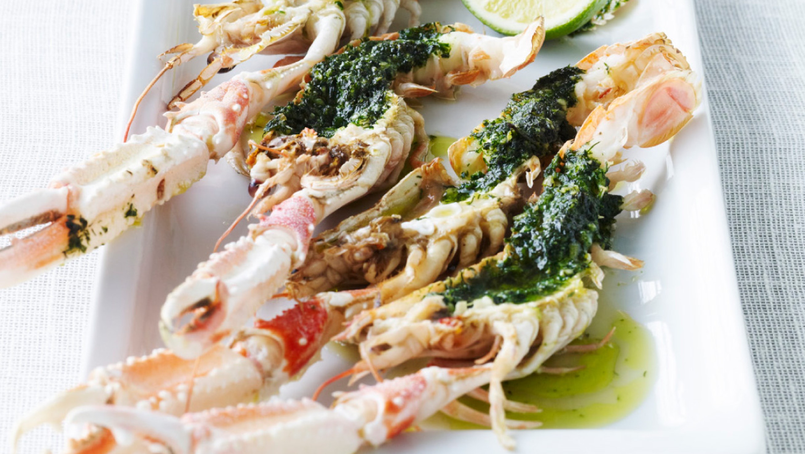 grillede jomfruhummer