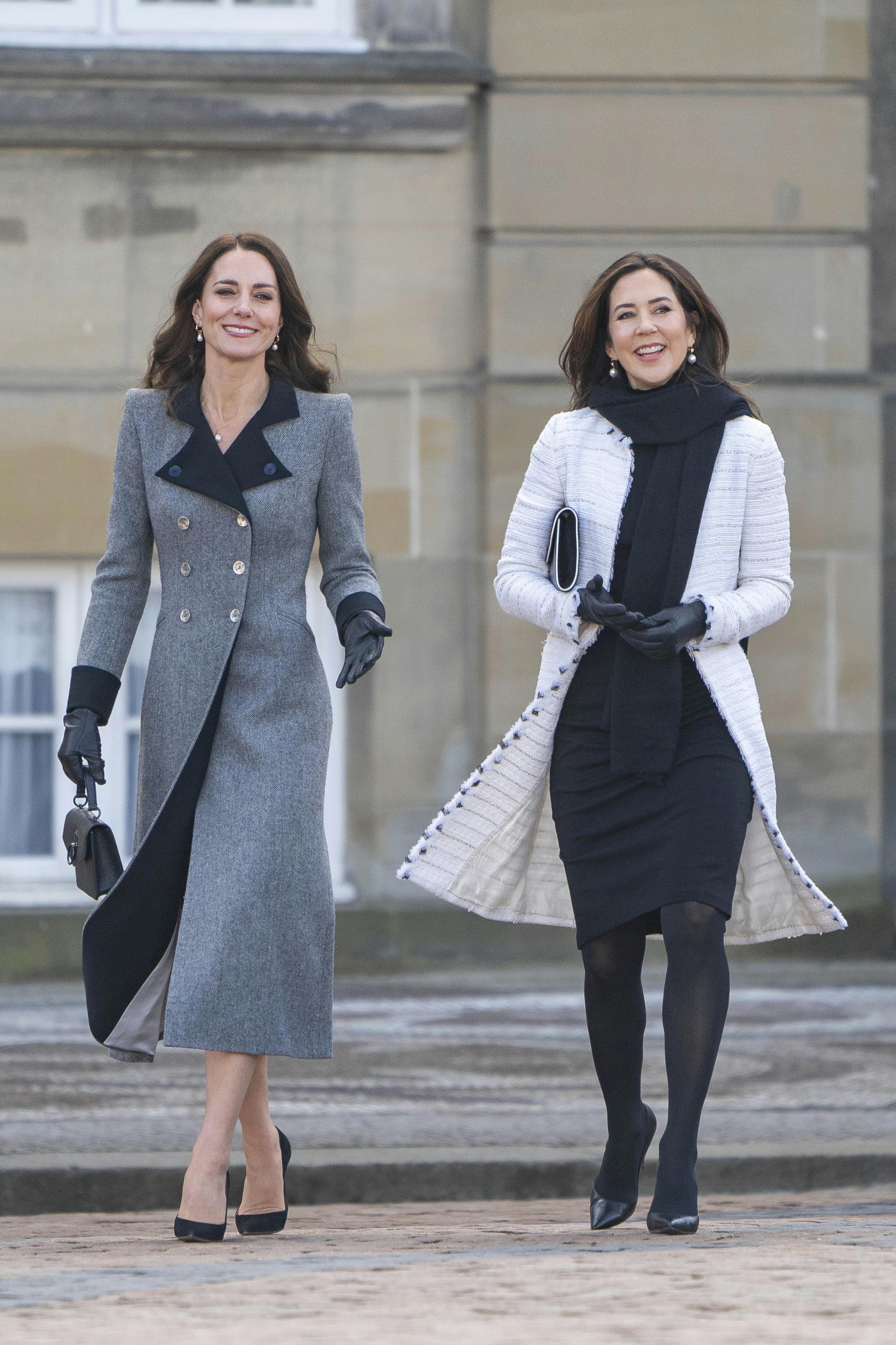 Hertuginde Catherine af Cambridge og kronprinsesse Mary