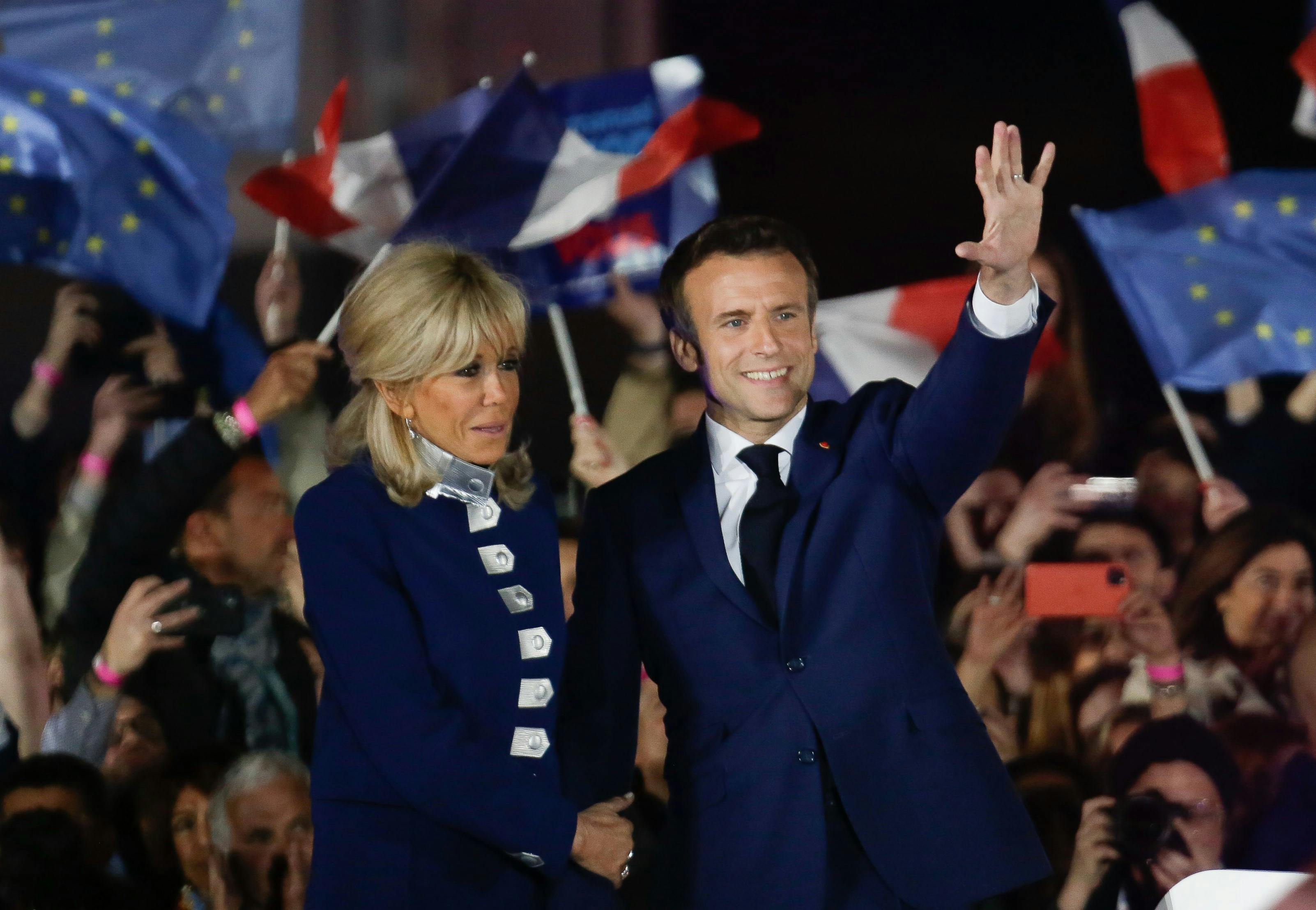 Emmanuel Macron og Brigitte Macron