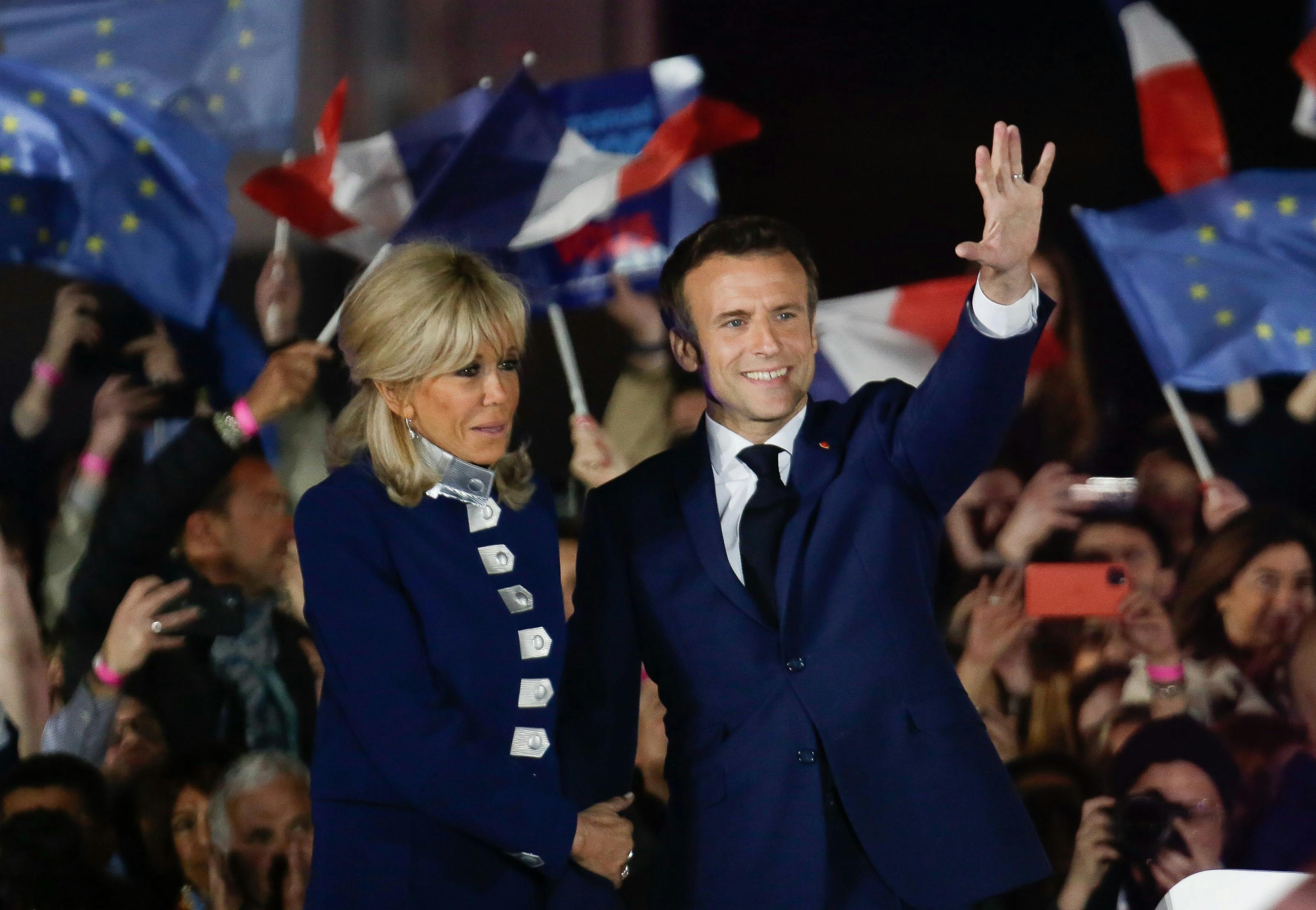 Emmanuel Macron Brigitte Macron parforhold