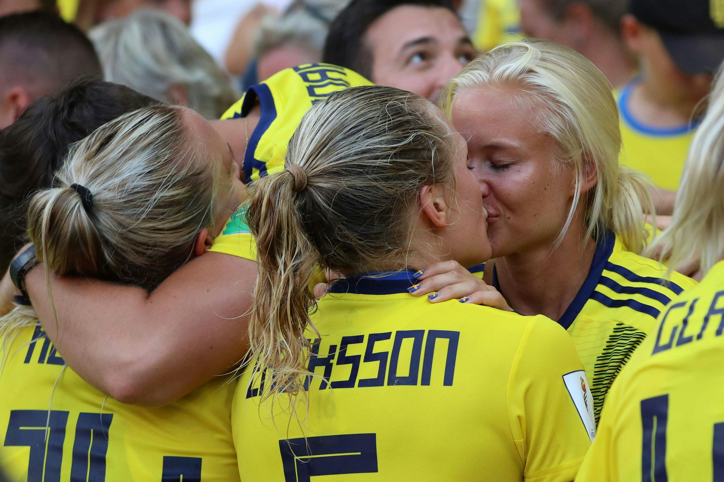 Pernille Harder og Magdalena Eriksson