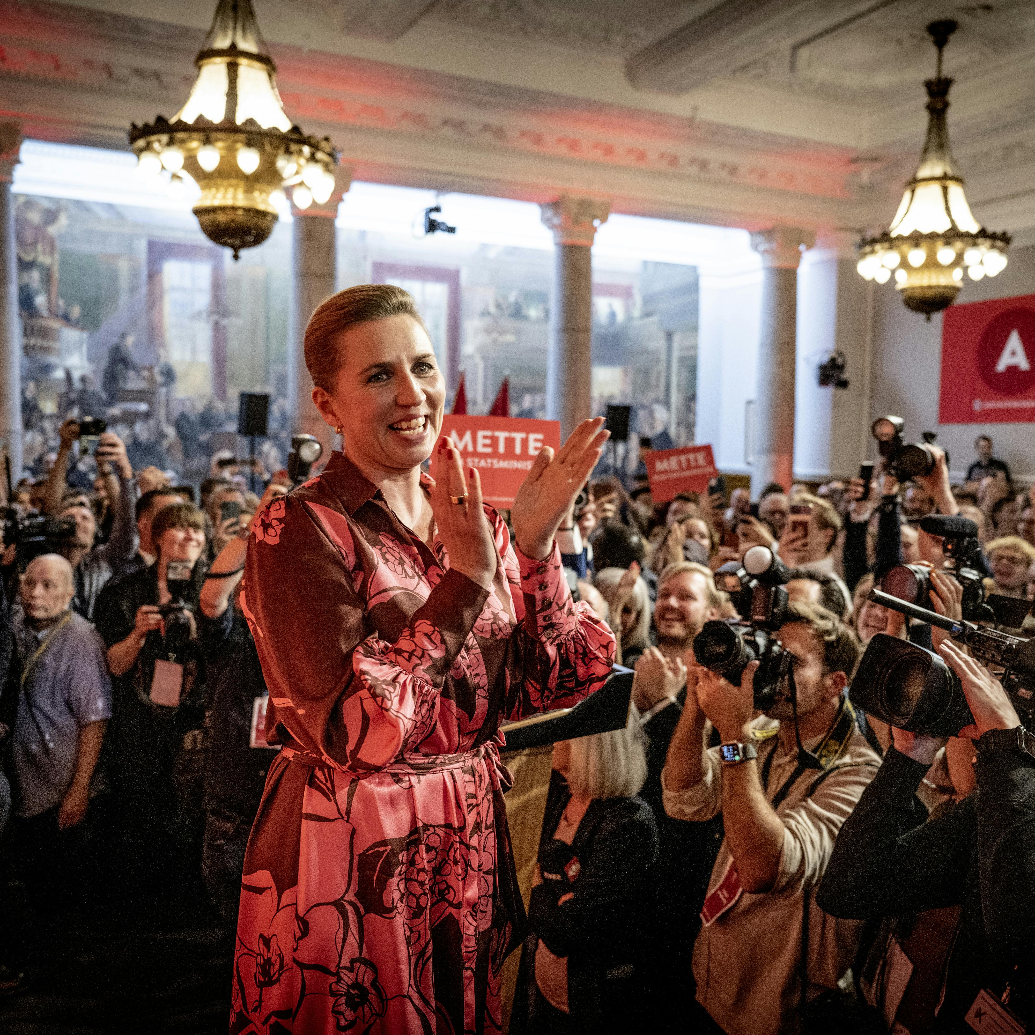  Valgaftenen efter folketingsvalg hos Socialdemokratiet på Christiansborg tirsdag den 1. november 2022.