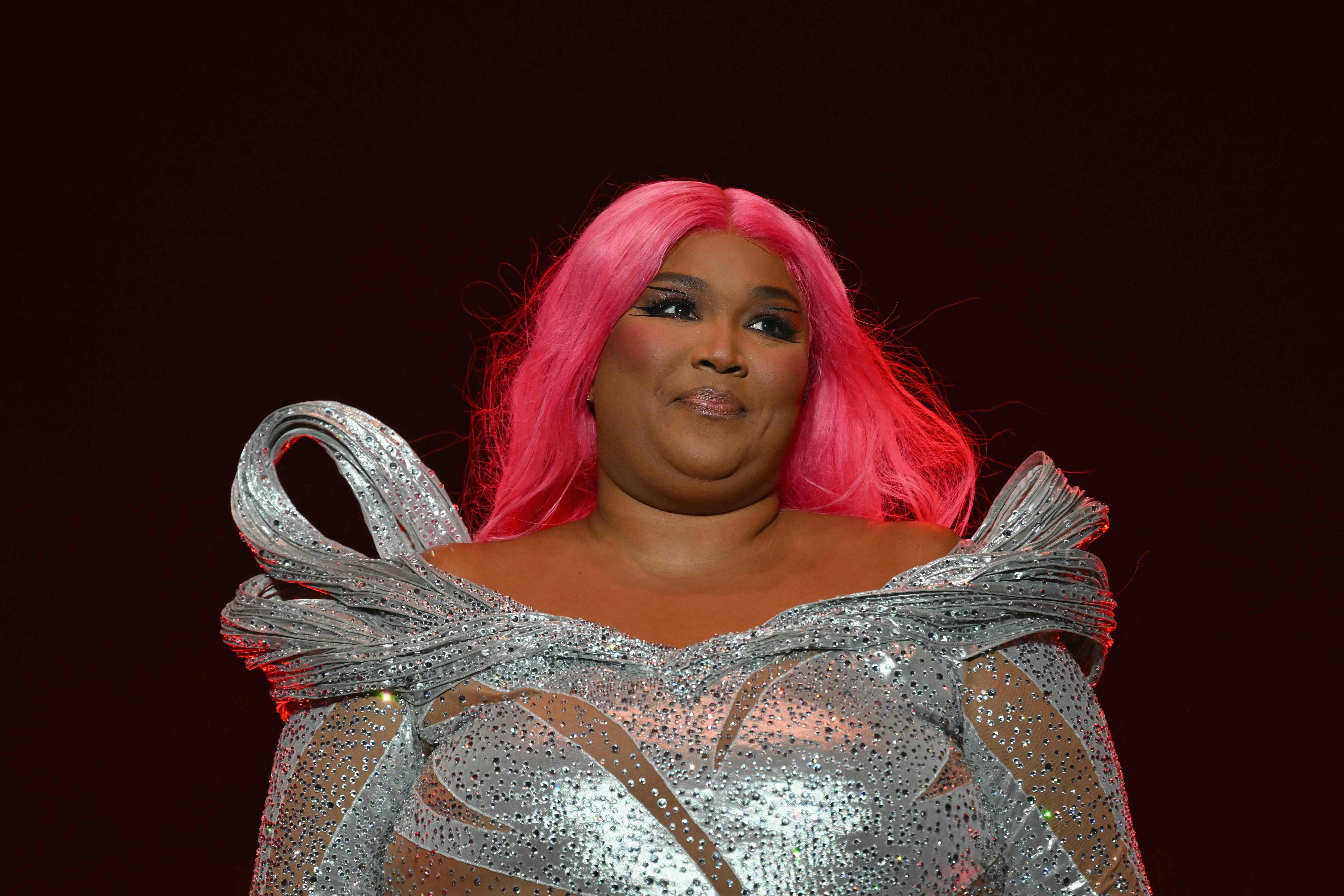 US singer Lizzo performs during the 2023 Governors Ball Music Festival at Flushing Meadows Corona Park, New York City, on June 9 2023. (Photo by ANGELA WEISS / AFP)