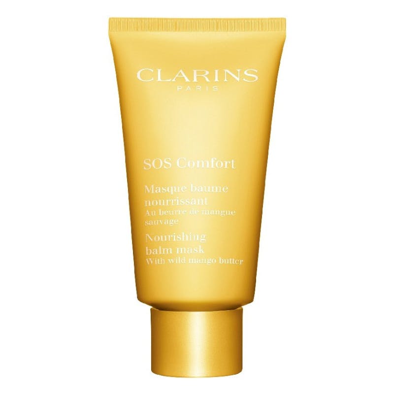 Bedste nærende fugtmaske: SOS Mask Comfort Nourishing Balm Mask fra Clarins
