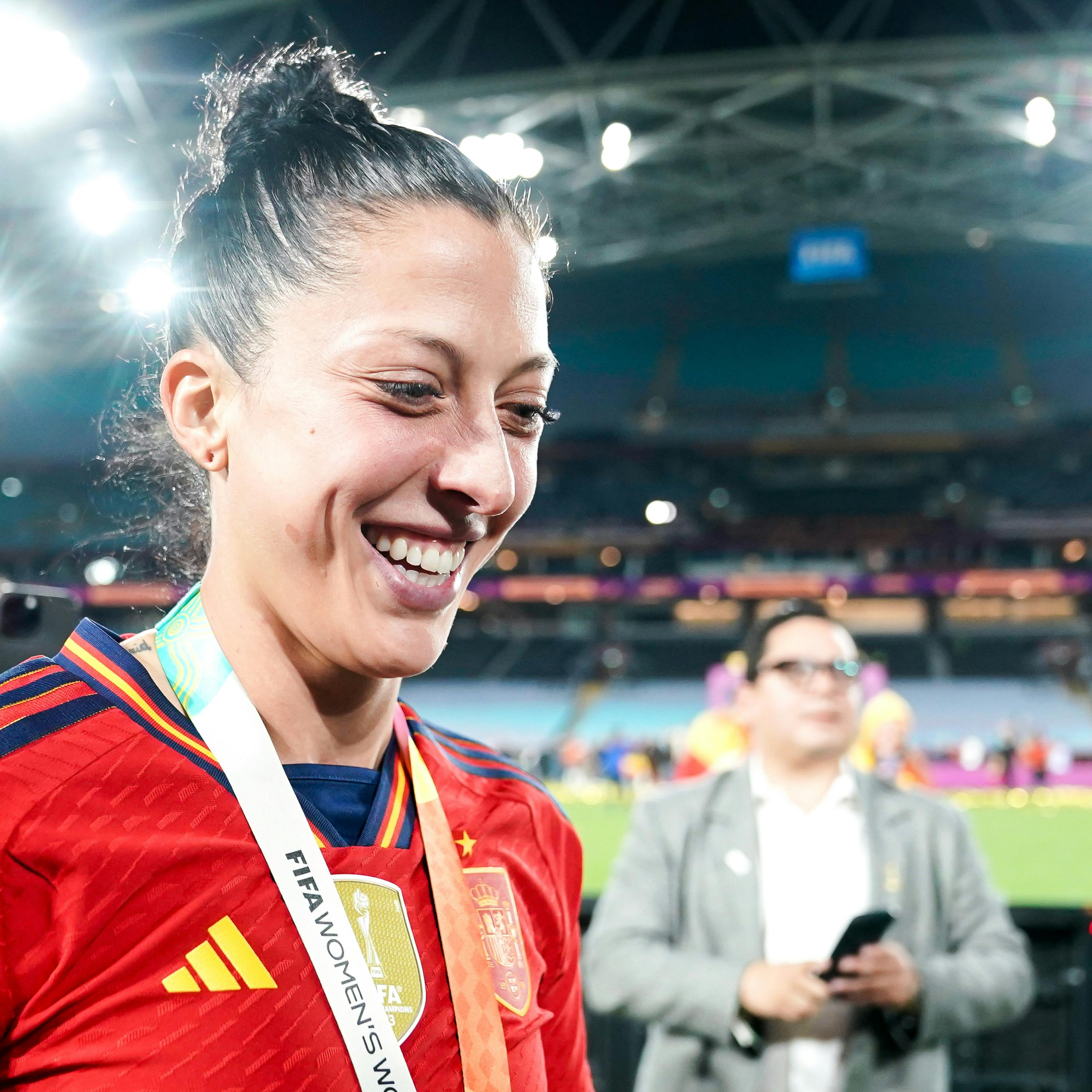 Sydney, Australia, August 20th 2023: Portrait (headshot/close up) of Jenni Hermoso (10 Spain) after winning the World Cup during the FIFA Womens World Cup 2023 Final football match between Spain and England at Stadium Australia in Sydney, Australia. (Daniela Porcelli / SPP) (Photo by Daniela Porcelli / SPP/Sipa USA)