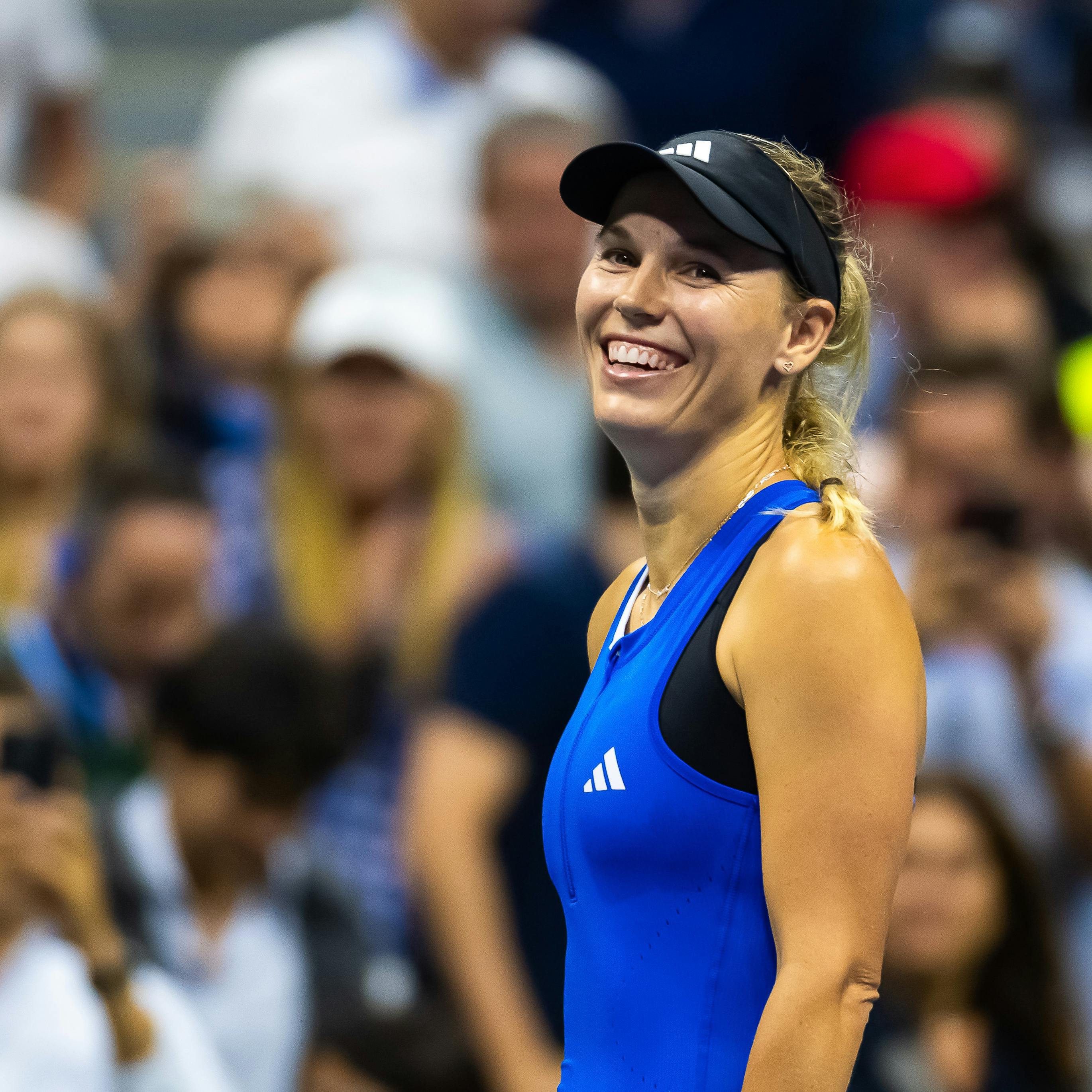 August 30, 2023, NEY YORK, UNITED STATES: Caroline Wozniacki of Denmark in action during the second round of the 2023 US Open Grand Slam tennis tournament (Credit Image: © Rob Prange/AFP7 via ZUMA Press Wire)