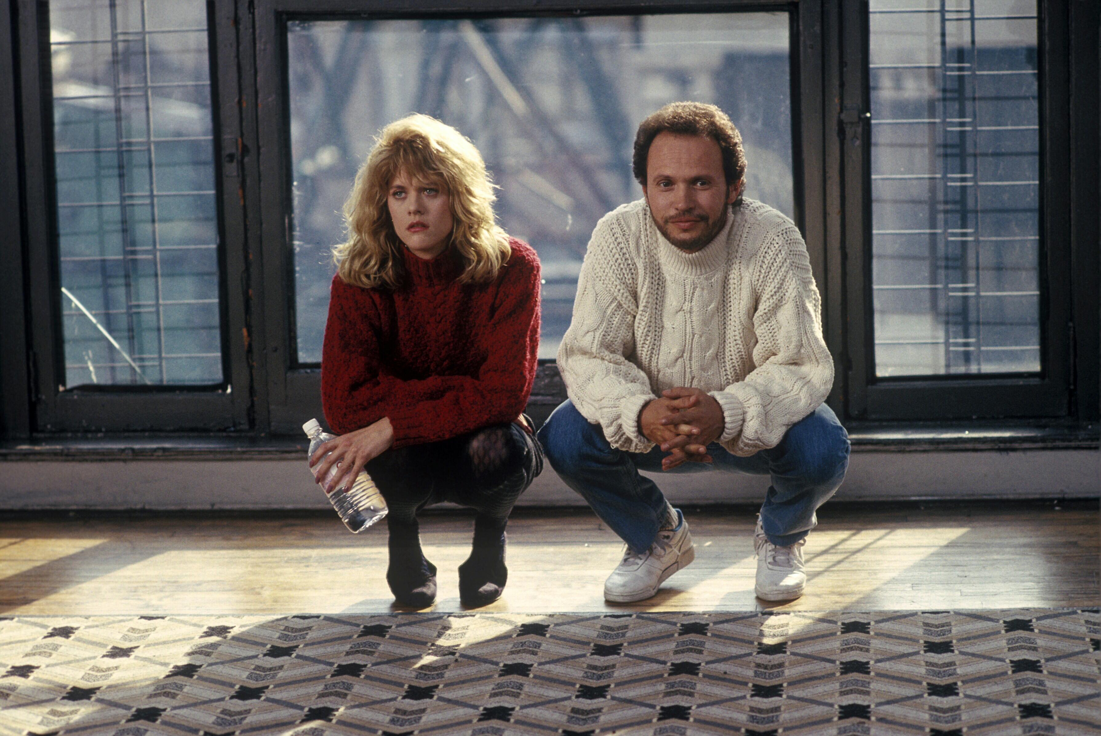 Meg Ryan & Billy Crystal  Characters: Sally Albright, Harry Burns Film: When Harry Met Sally... (USA 1989)  Director: Rob Reiner 12 July 1989     Date: 12 July 1989