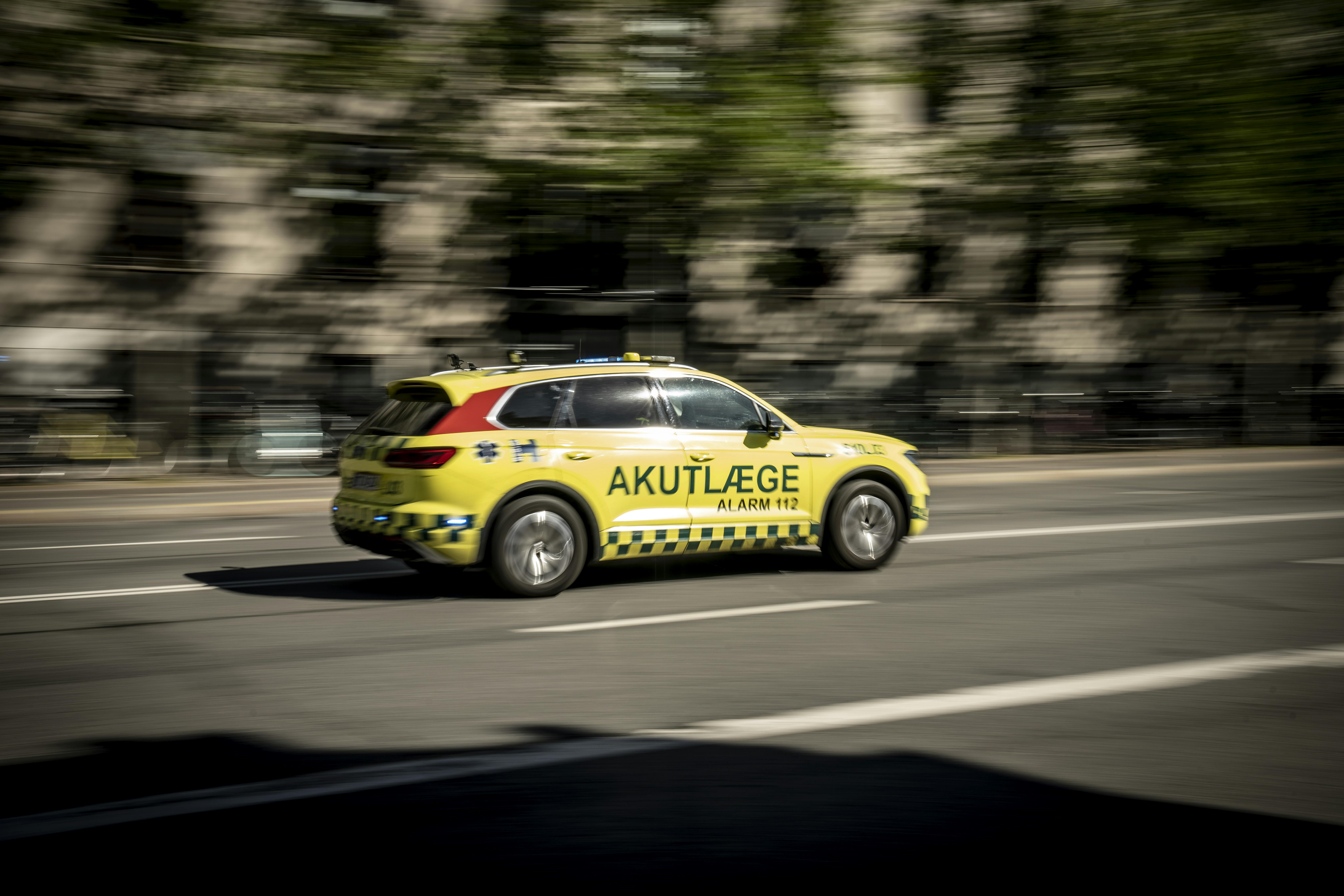 Lægeambulance i København, tirsdag den 30. maj 2023.. (Foto: Mads Claus Rasmussen/Ritzau Scanpix)