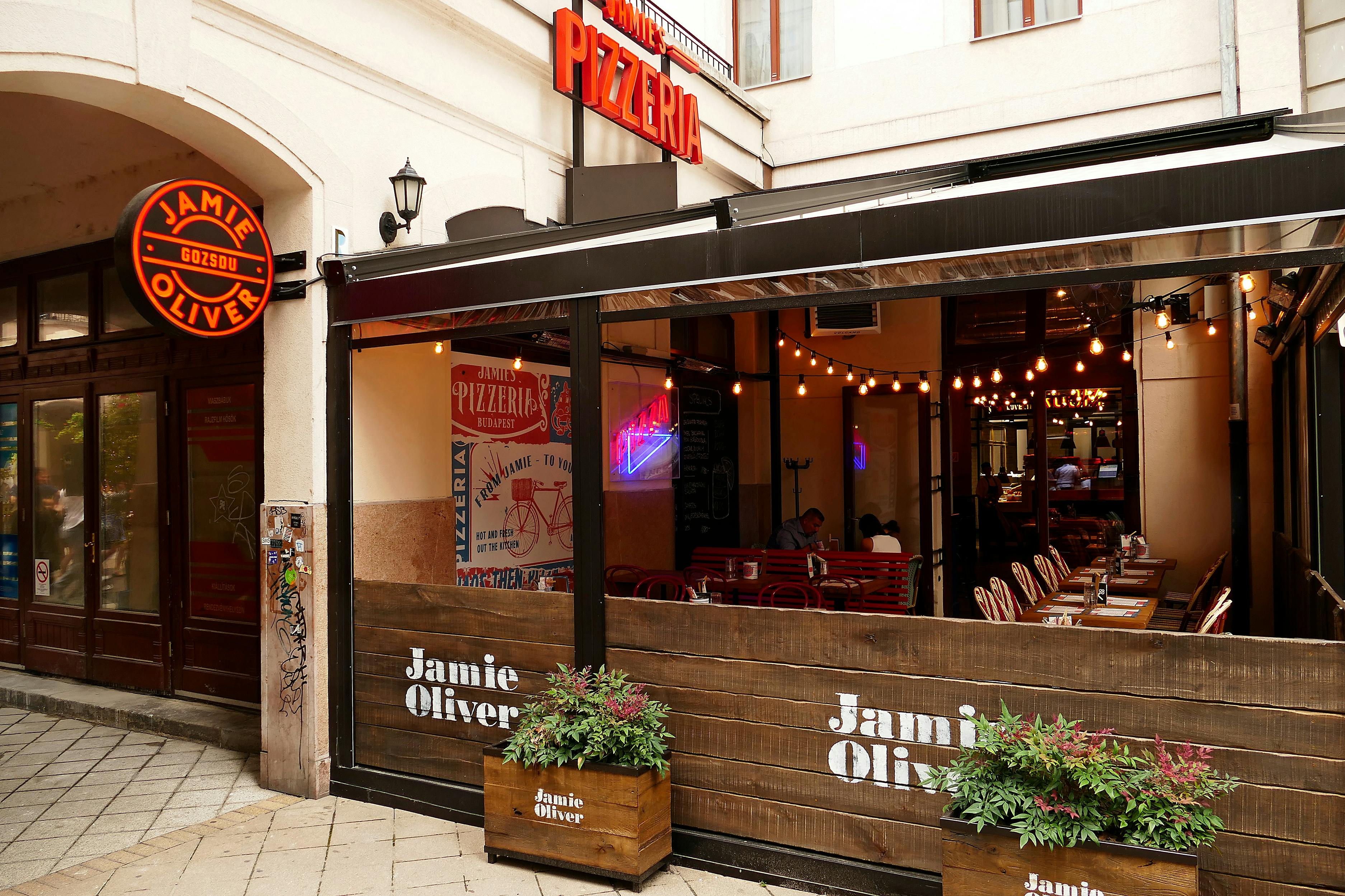 Jamie's Italian, hyggelig familie resteurent med gode priser.
