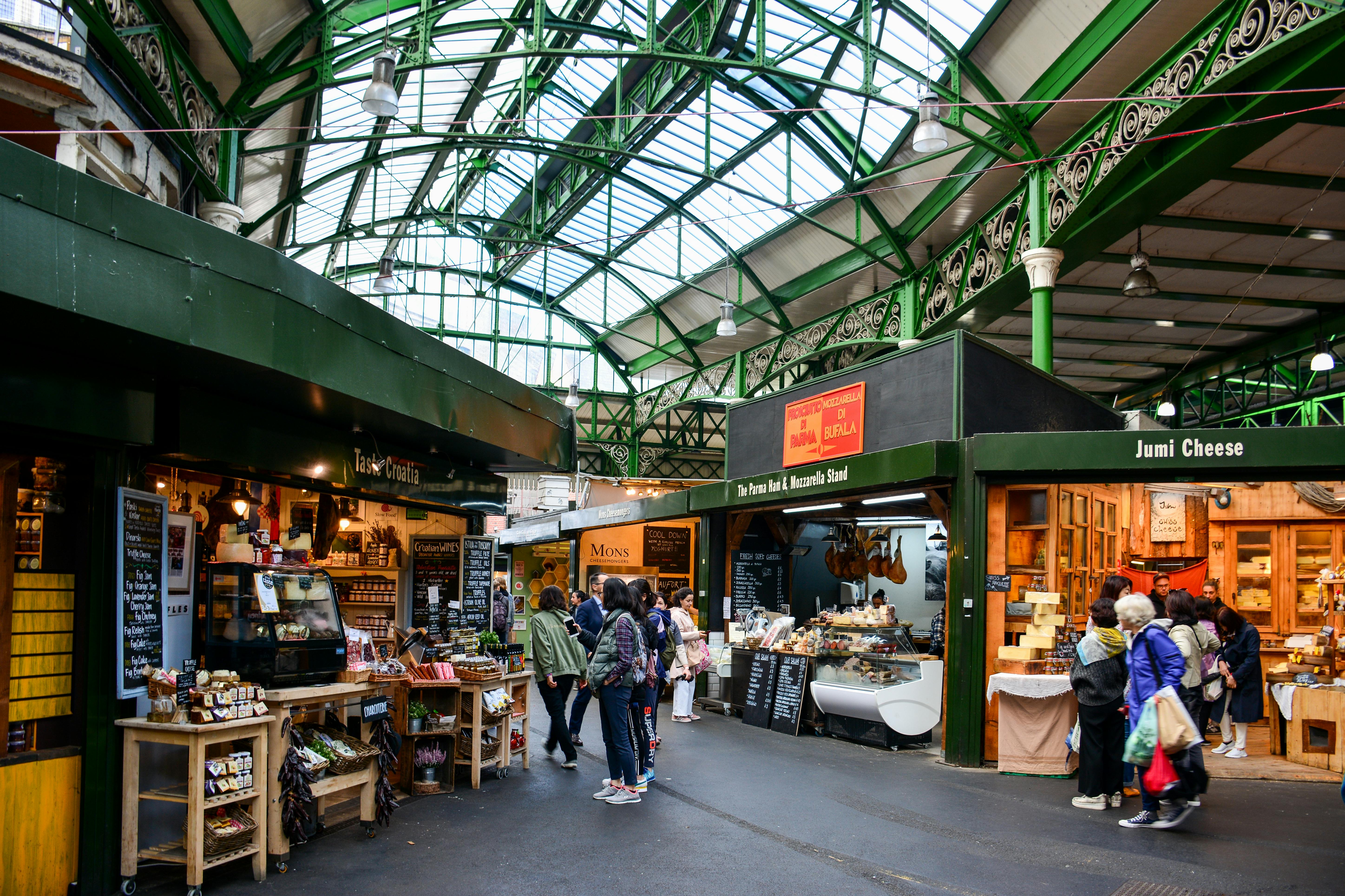 Borough Market I London, er det største, ældste og mest populære madmarked.