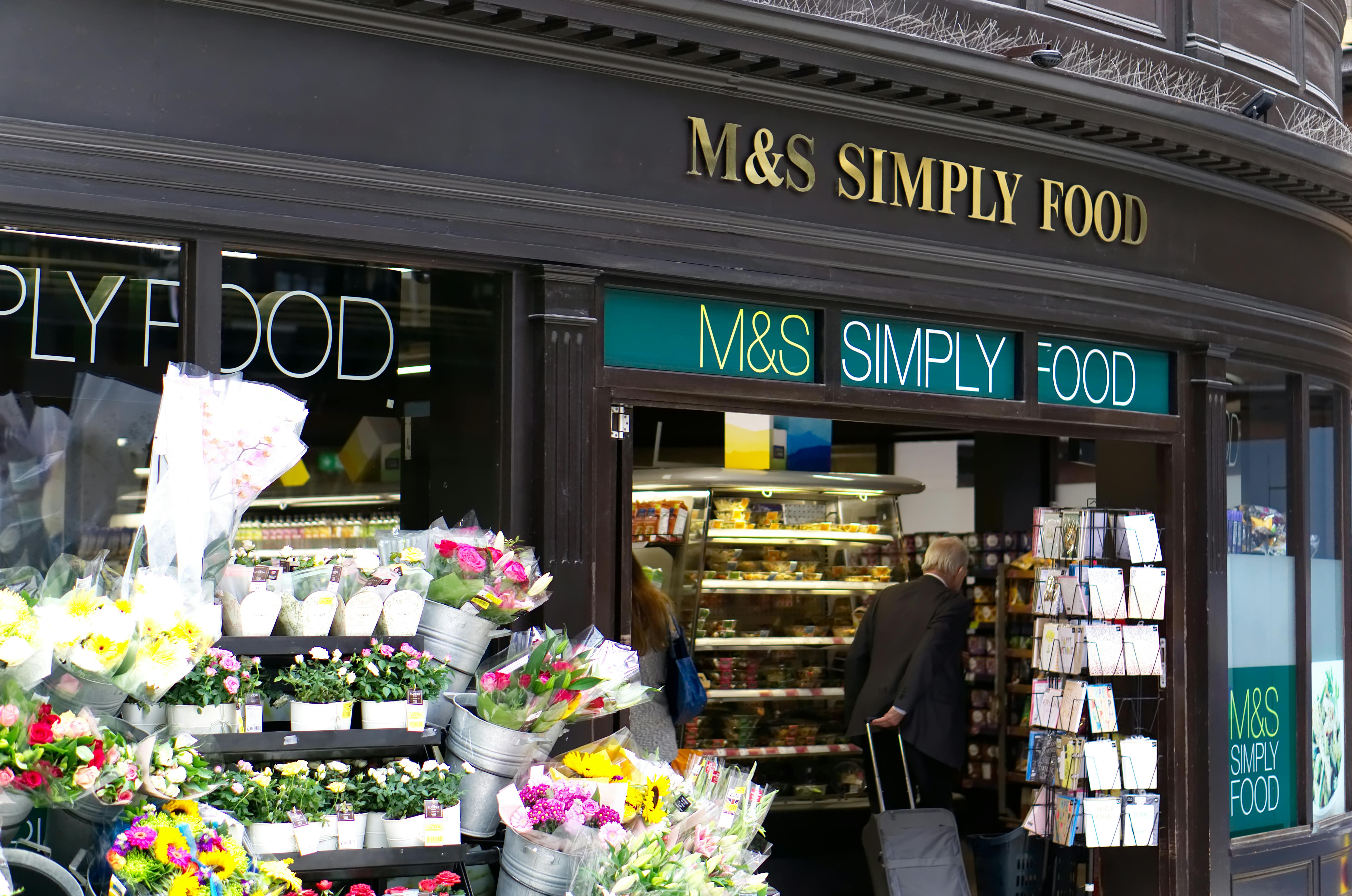 Marks and Spencers supermarked I London