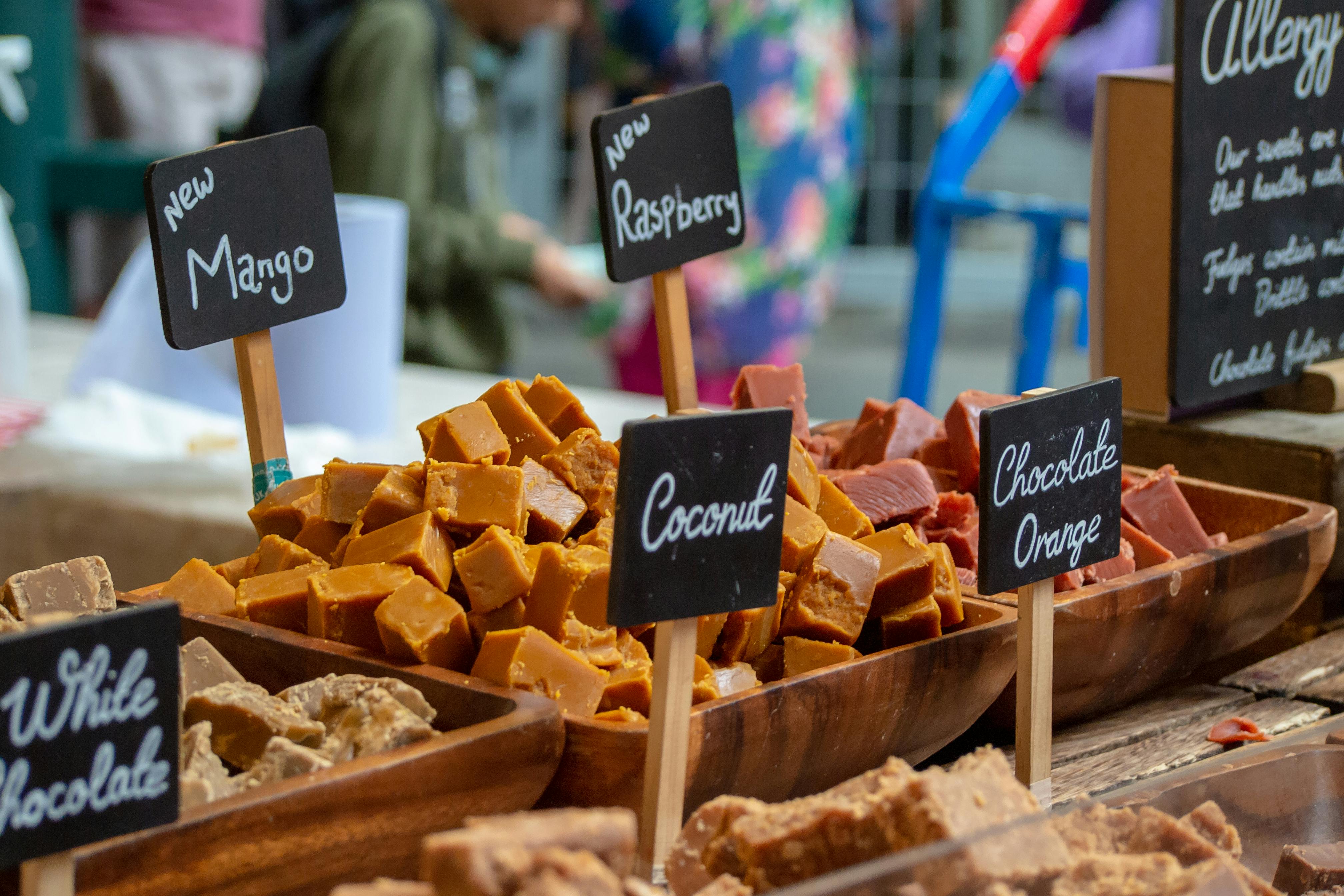 Hjemmelavede lokal fudge I Edinburgh