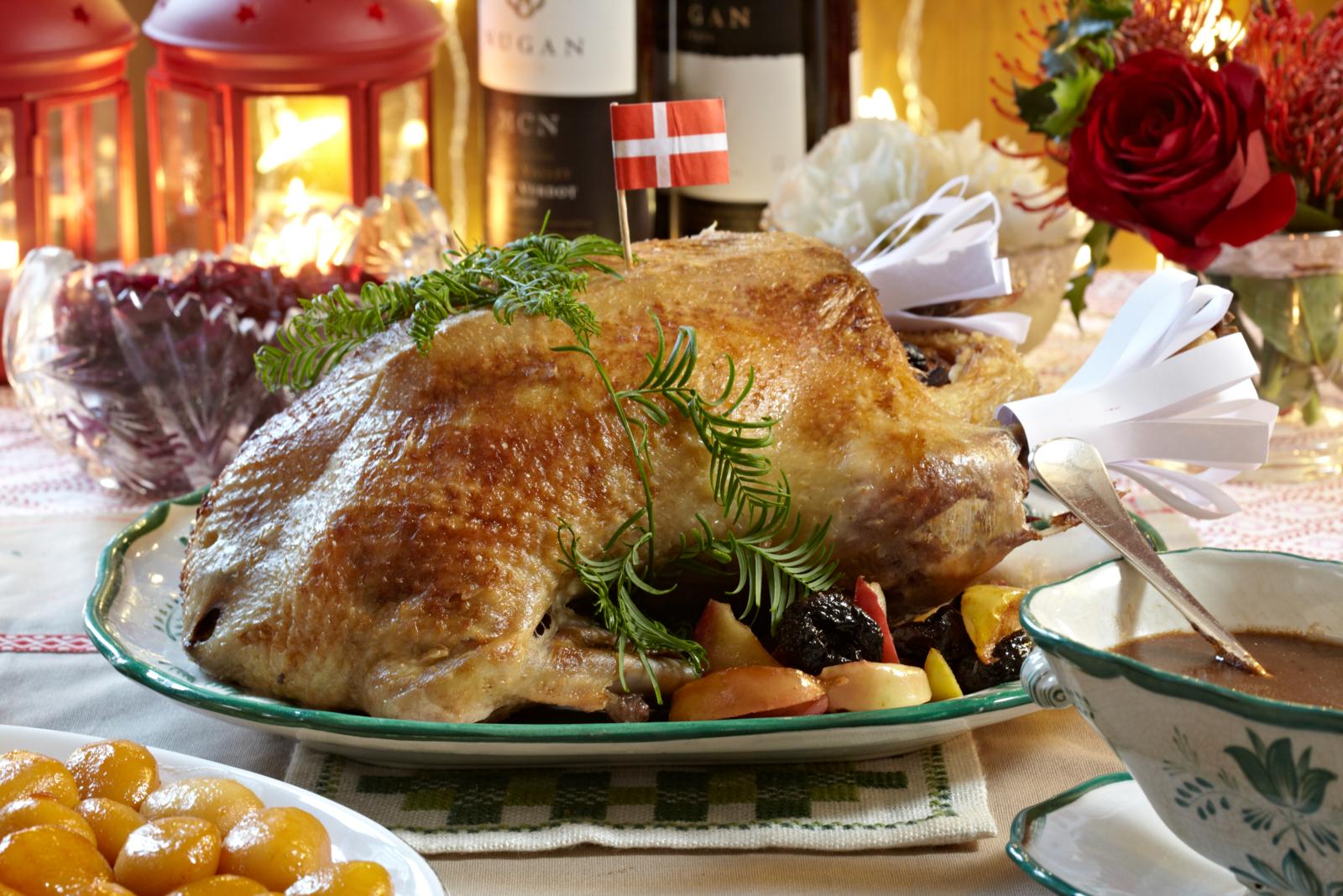 stegt and i hjemmelavet sauce