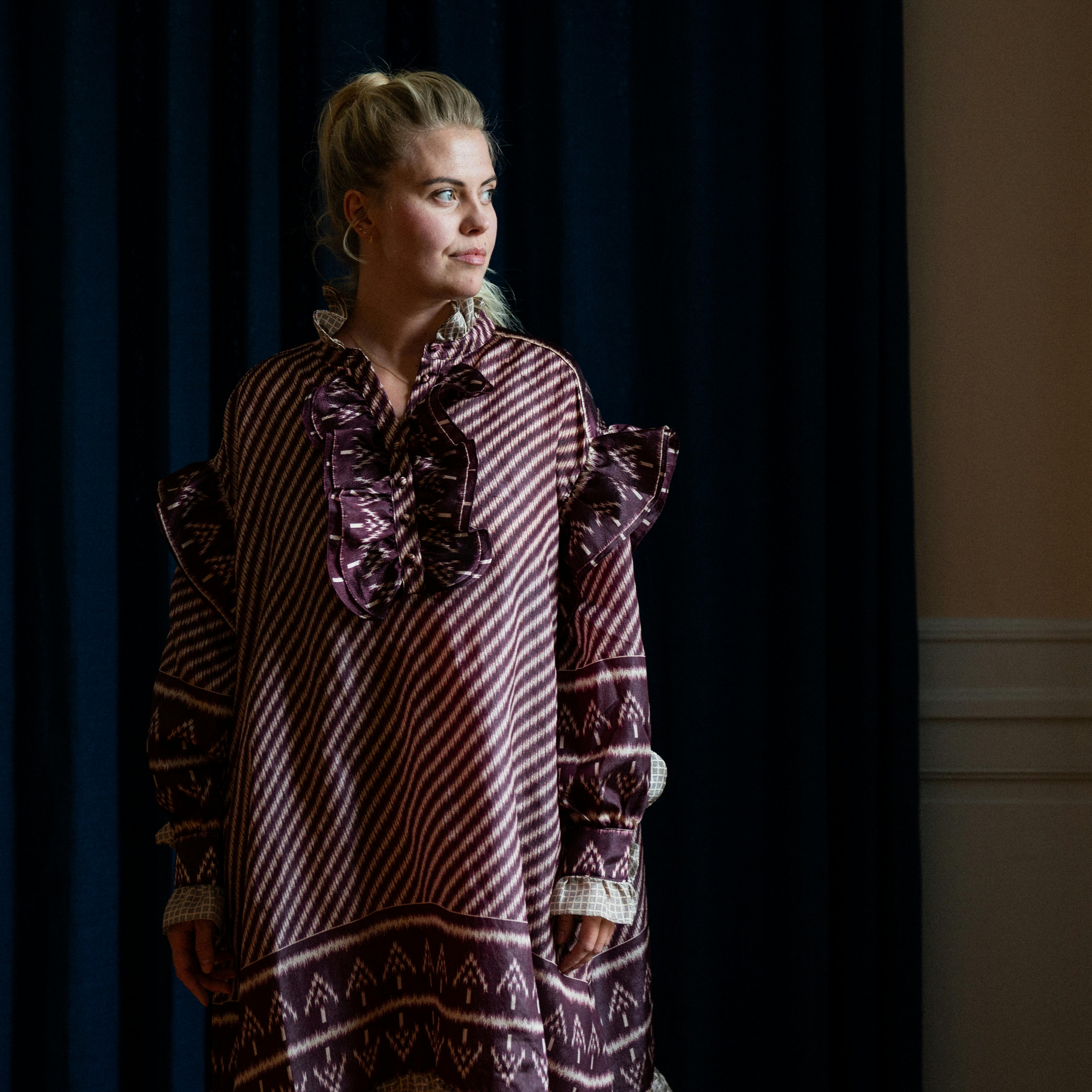 Anna Stokholm på et TV2-pressemøde om femte sæson af Sygeplejeskolen, i Kanalhuset i København fredag den 23. september 2022. (Foto: Ida Marie Odgaard/Ritzau Scanpix)