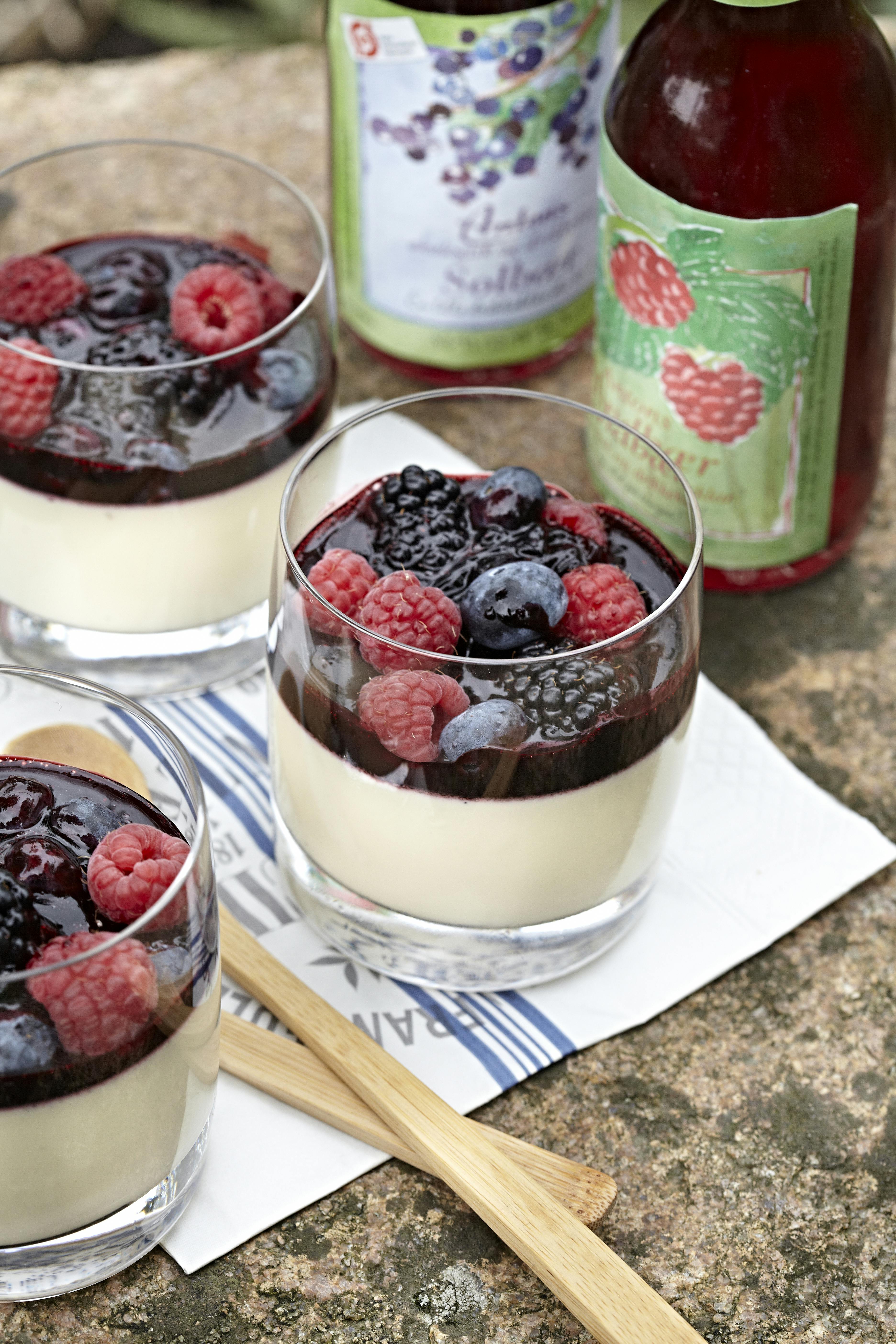 Smagfuld panna cotta med bærcoulis | Femina