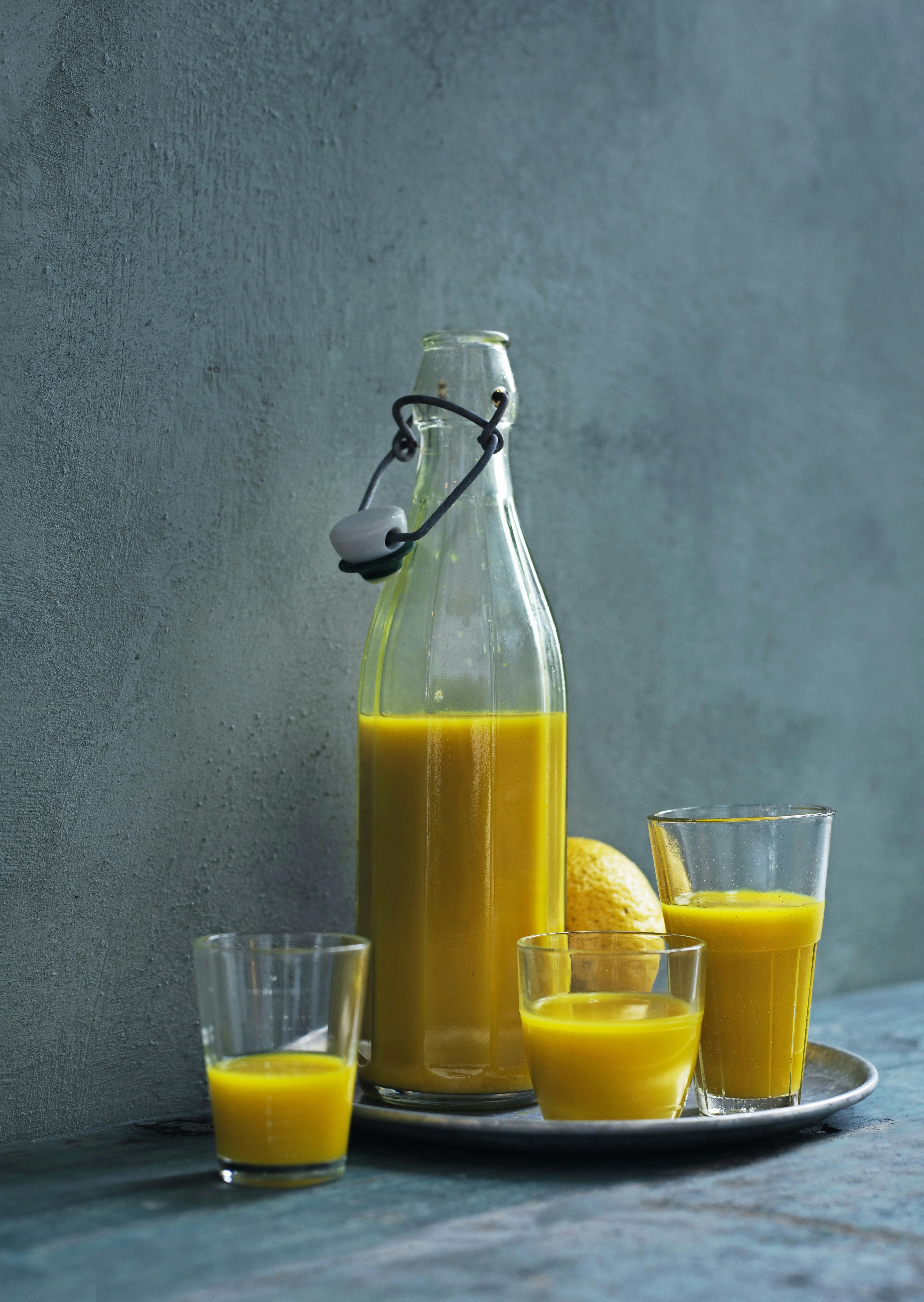 Ingefærshot med gurkemeje og havtorn