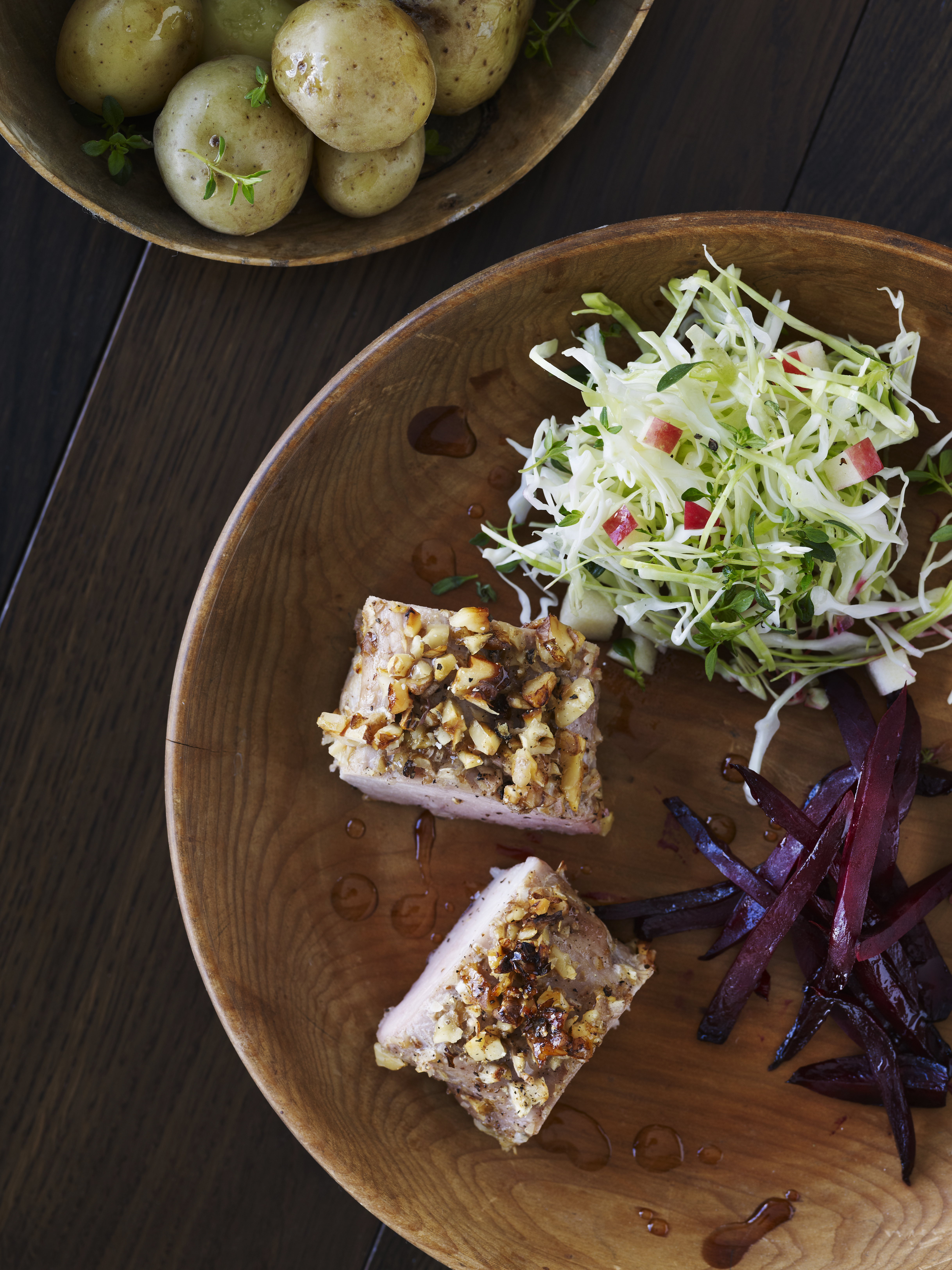 Mørbrad med honning og sennep