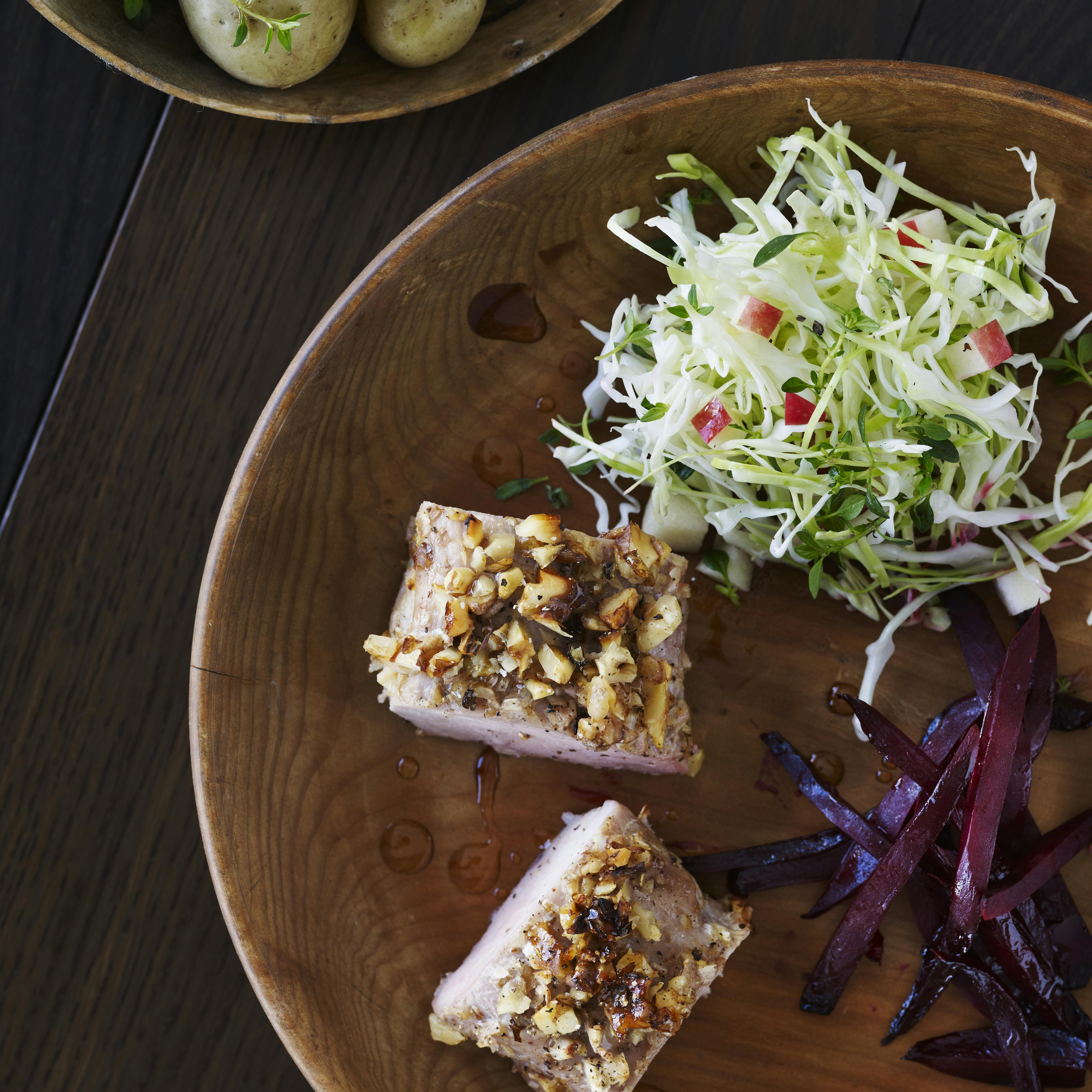 Mørbrad med honning og sennep