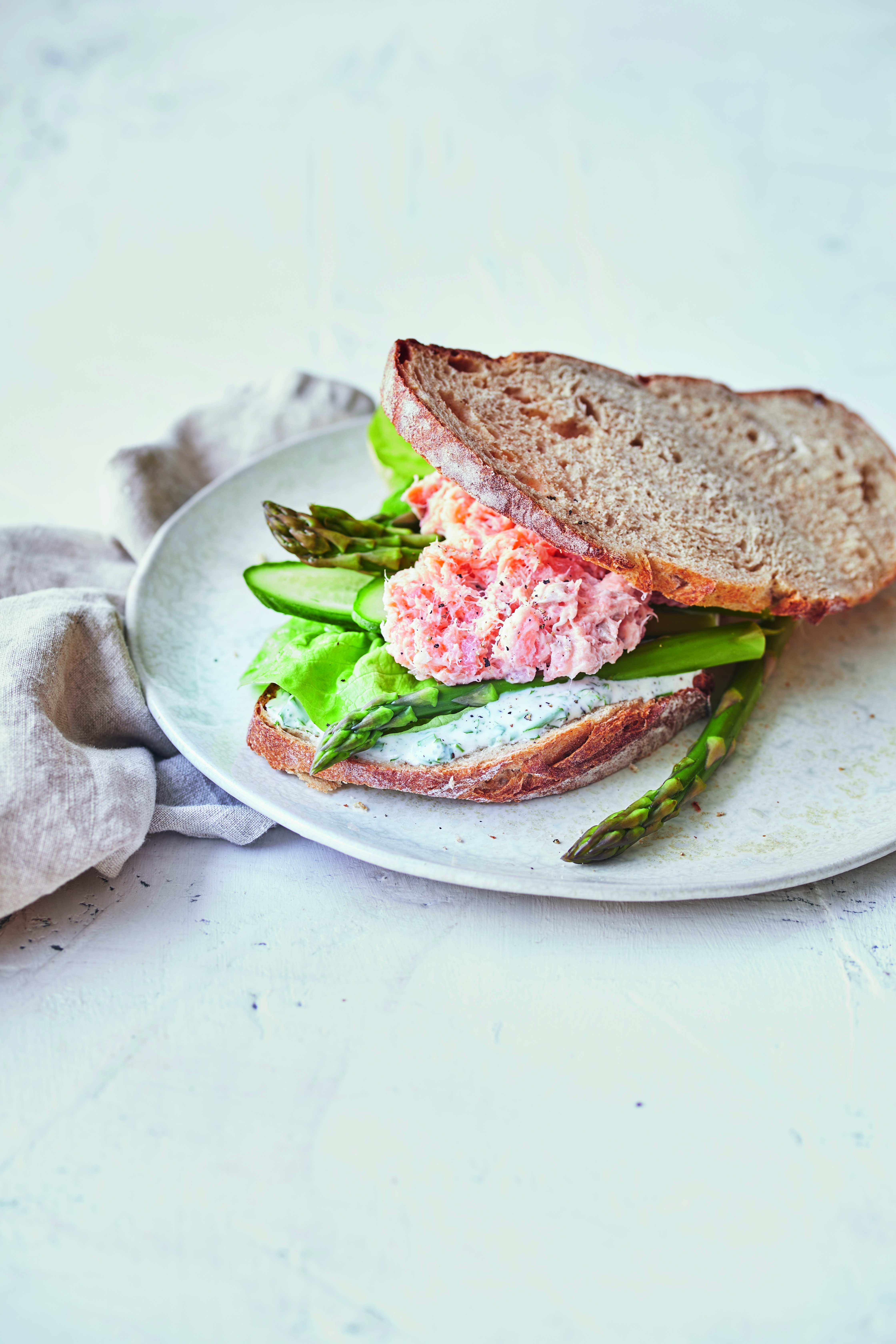 Sandwich med laksemousse