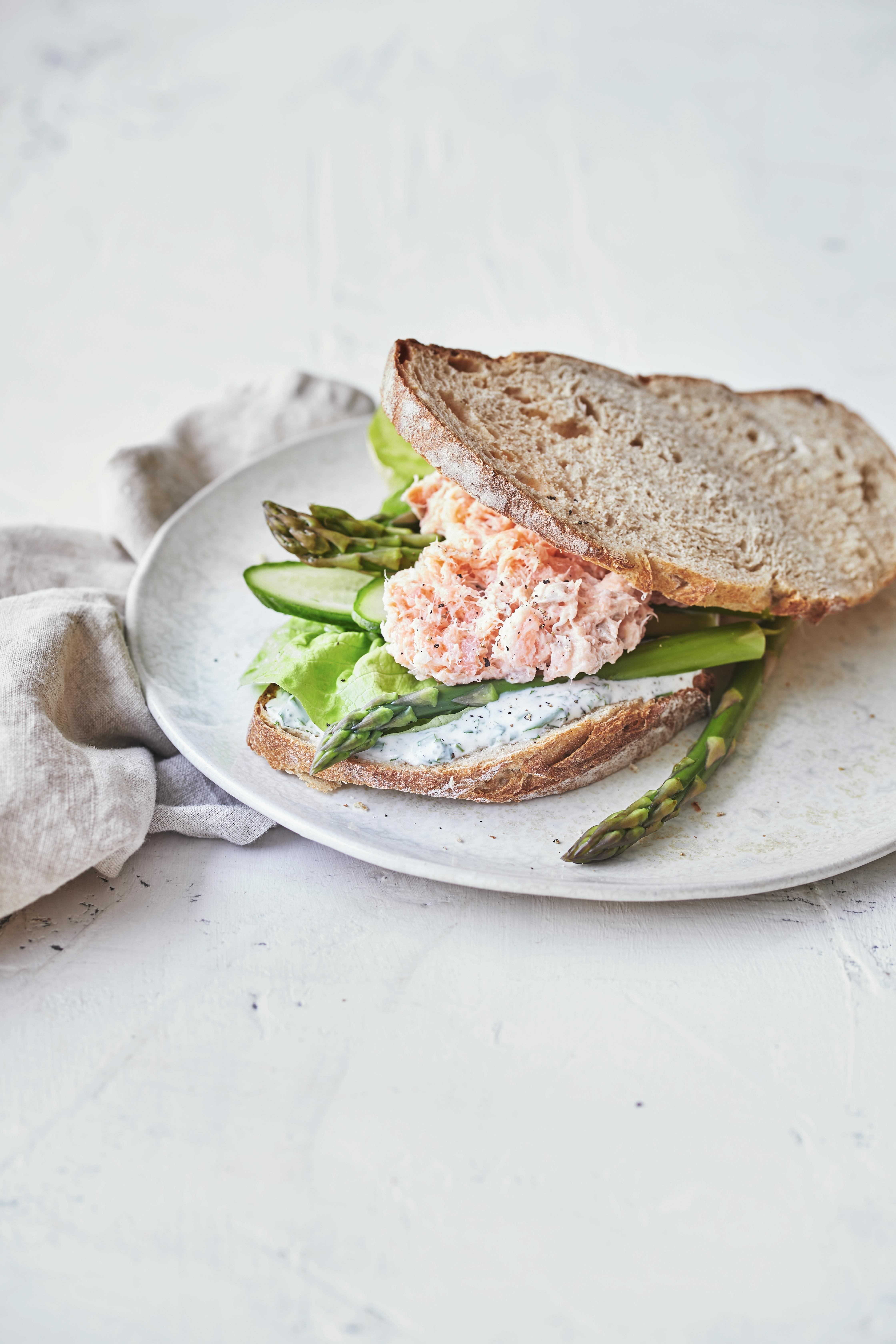 Sandwich med laksemousse