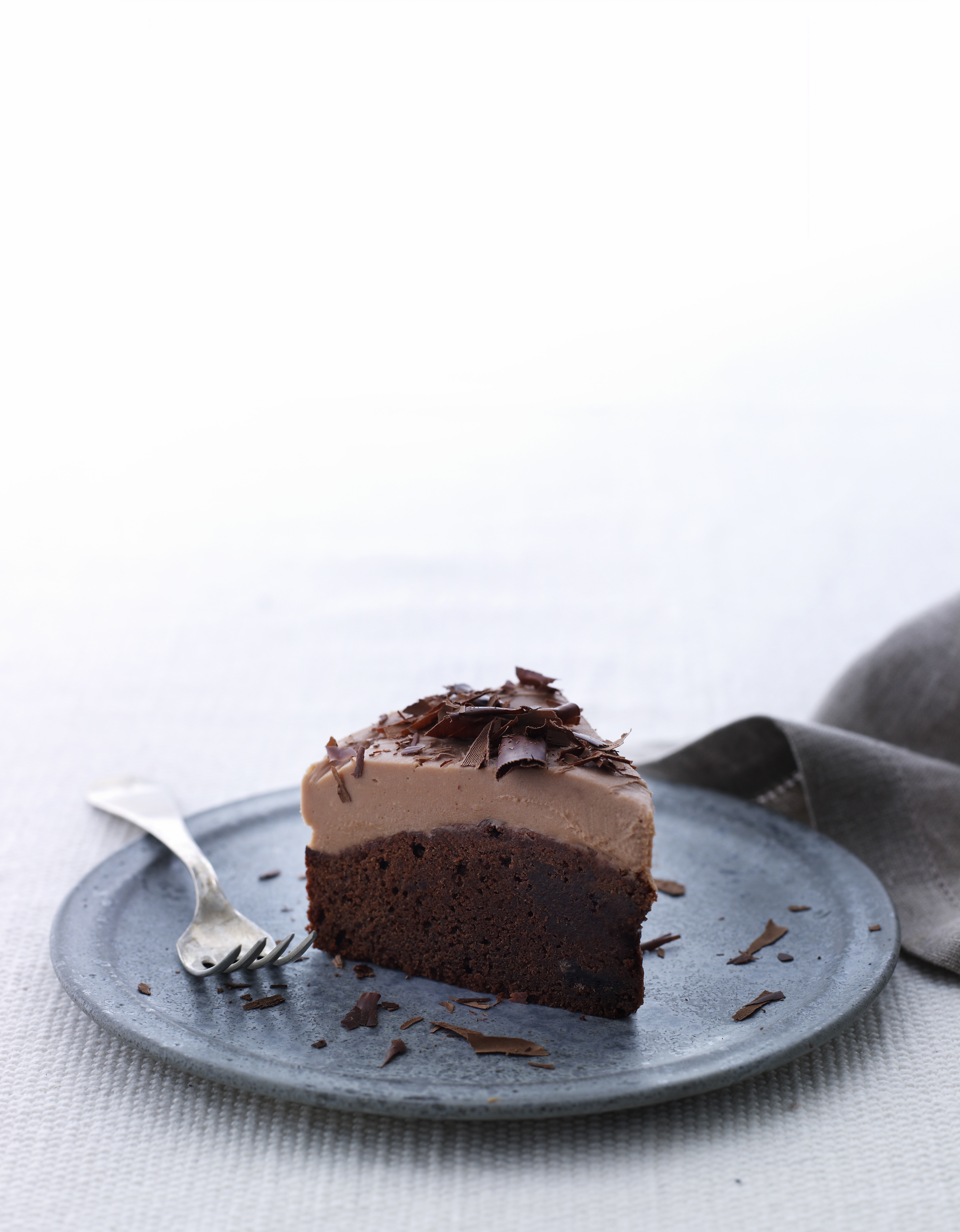 Chokoladekage med mælkechokolade-creme