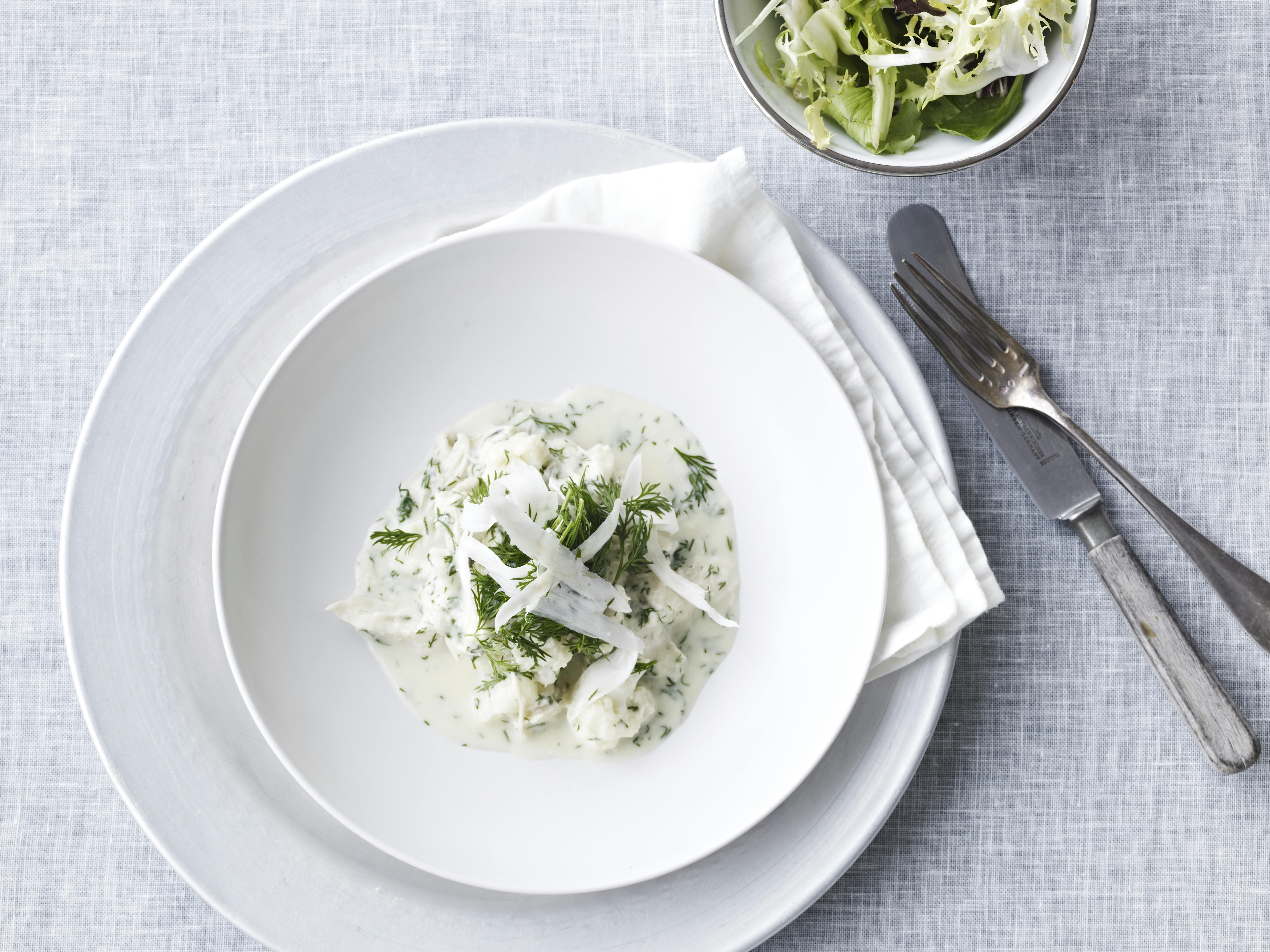 Kylling i peberrodssauce