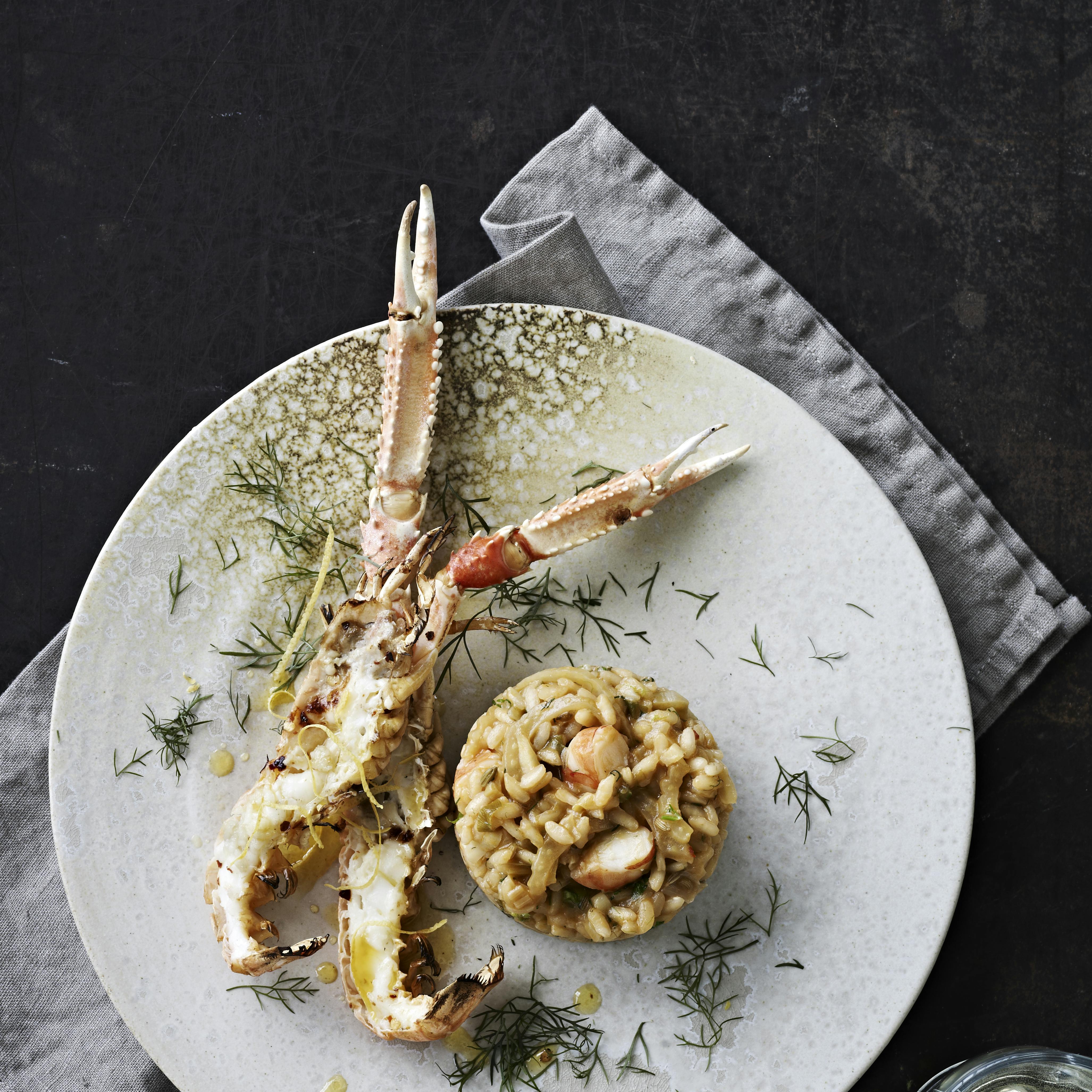 Risotto med skaldyr
