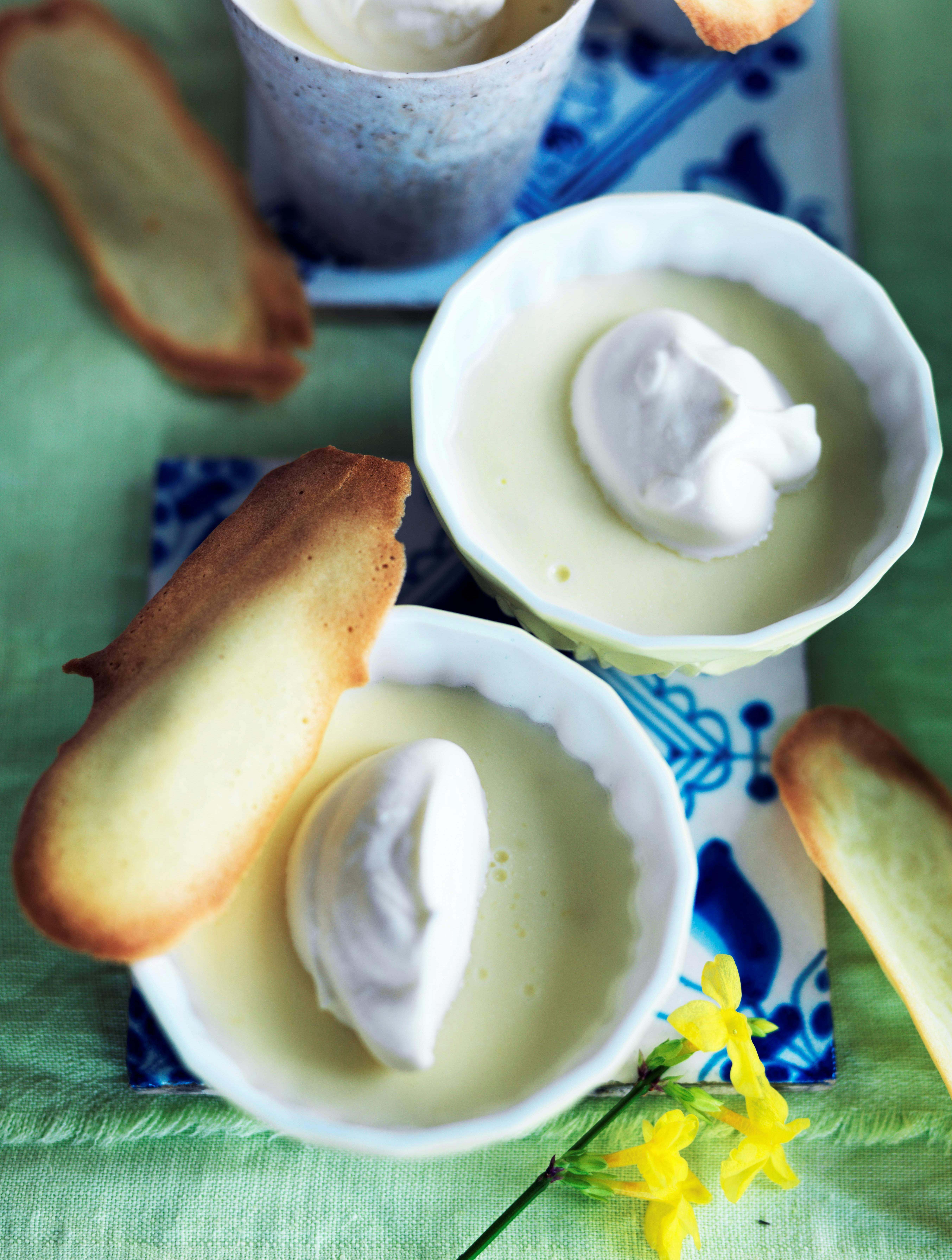 Citronfromage med sprøde tuiles