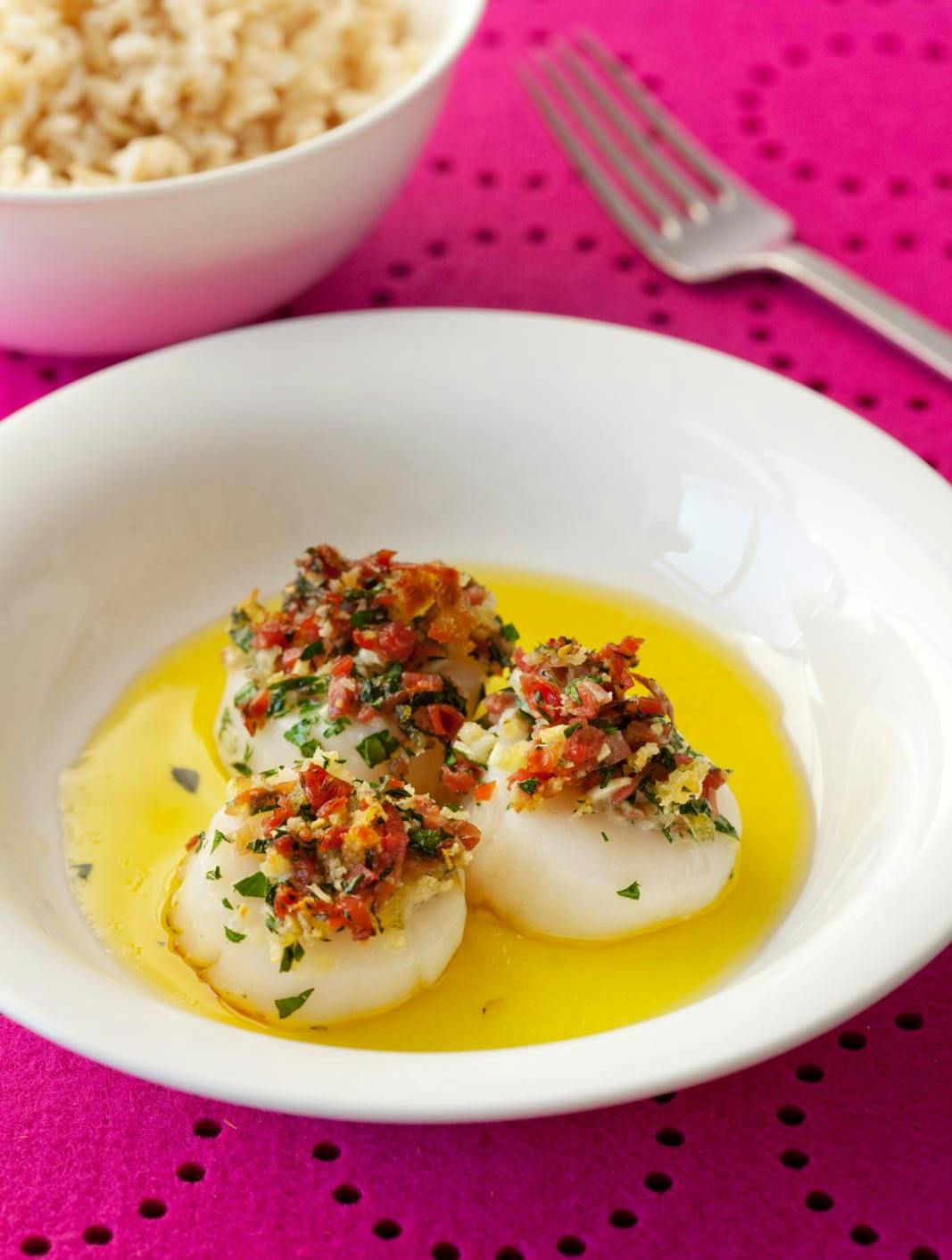Kammuslinger a la Parma