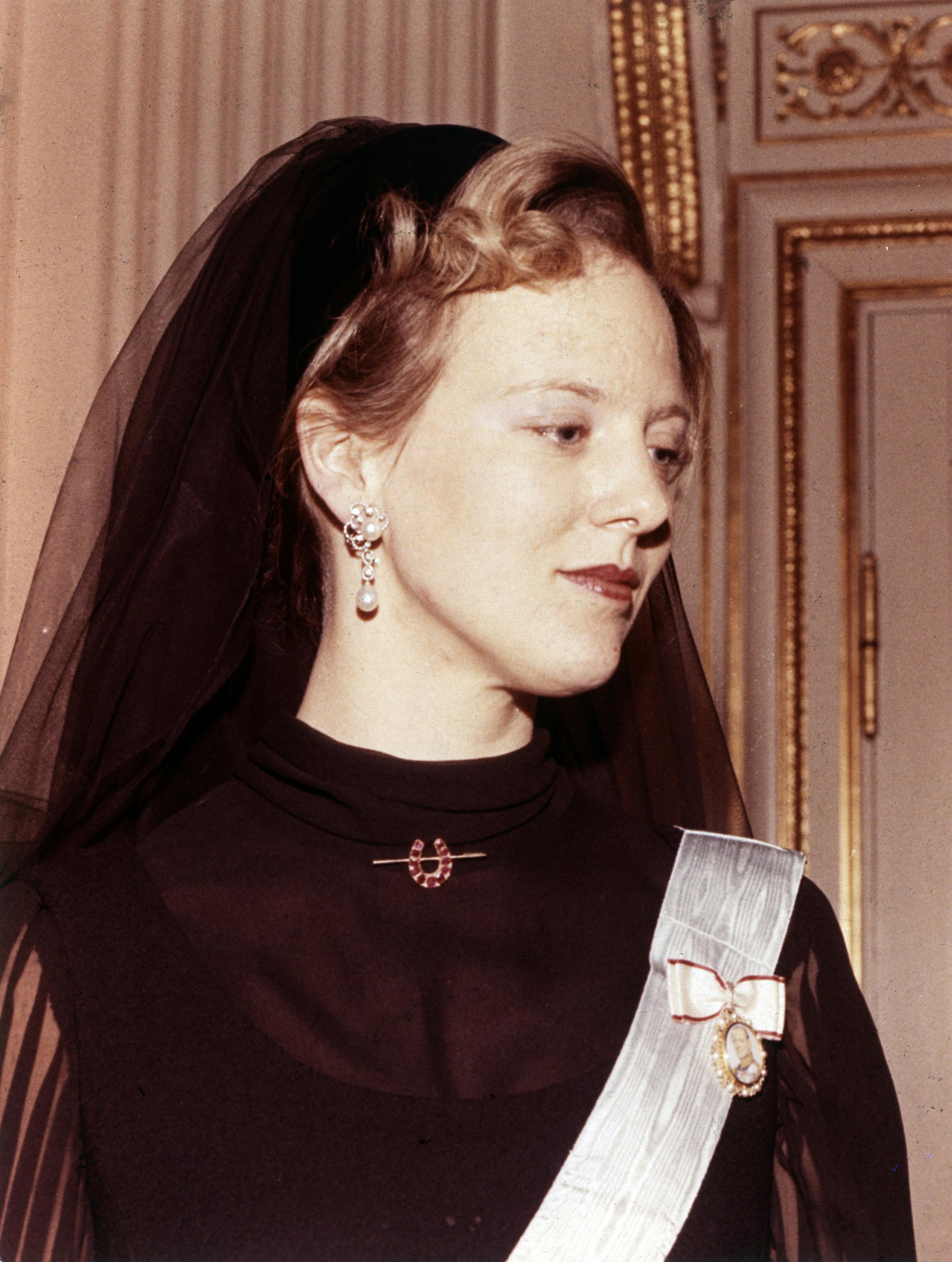 Dronning Margrethe efter proklamationen.