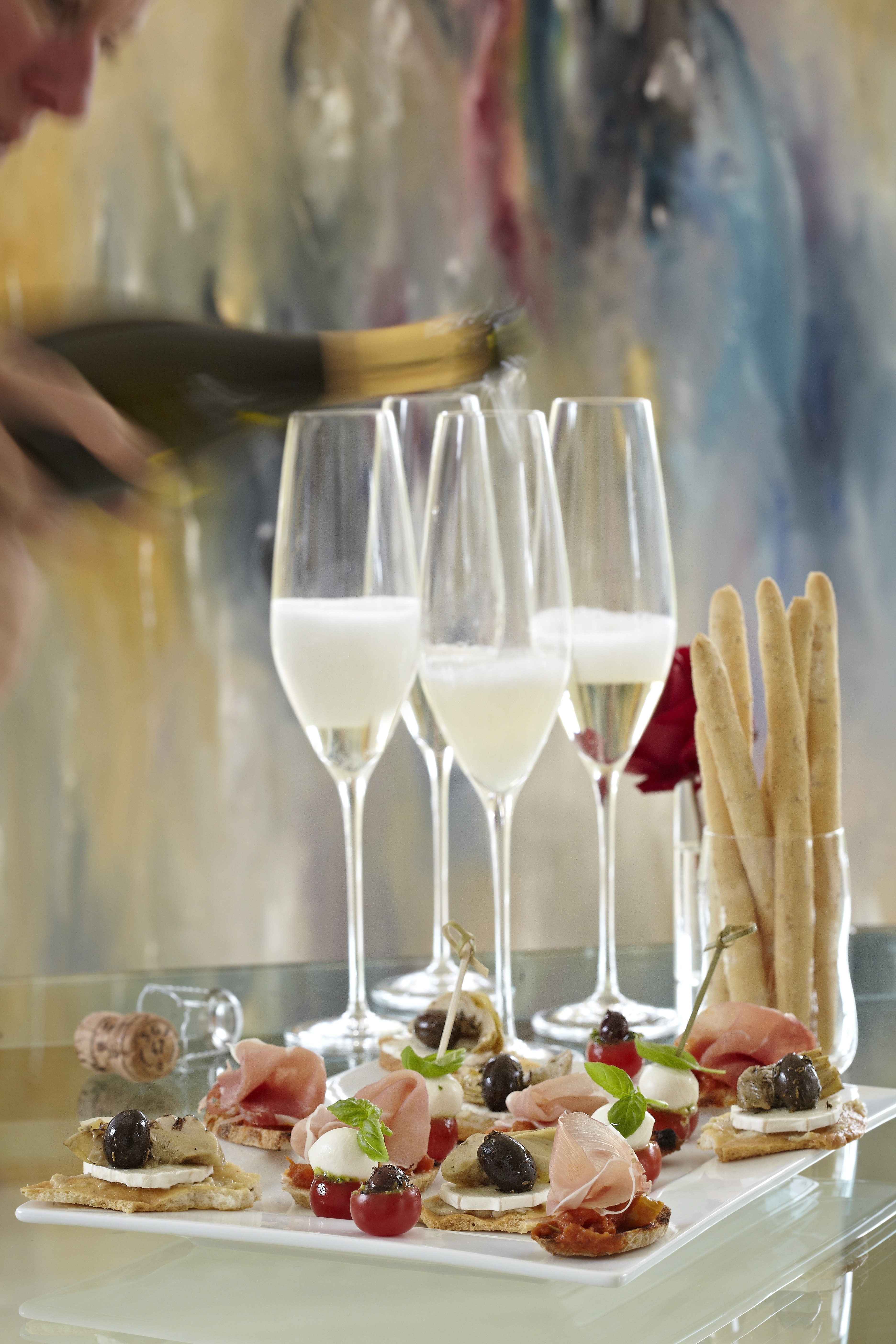 Velkomst snacks og Bruschetta