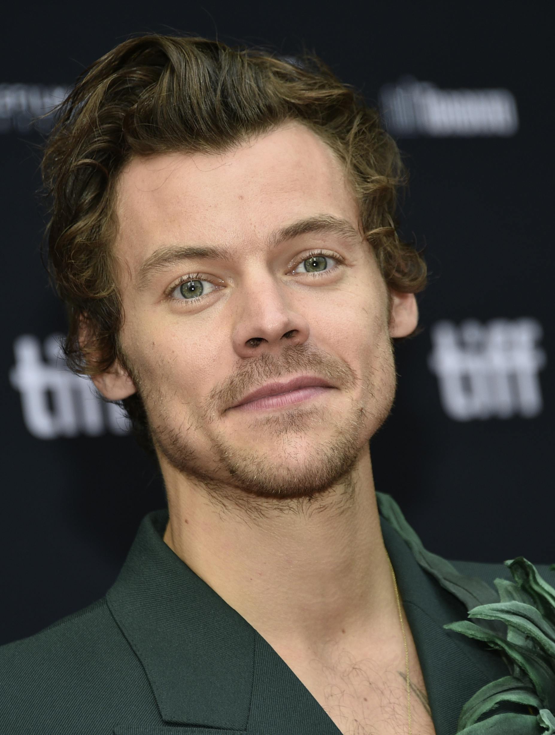 FILE - Harry Styles attends the premiere of "My Policeman" during the Toronto International Film Festival, Sept. 11, 2022, in Toronto. (Photo by Evan Agostini/Invision/AP, File)