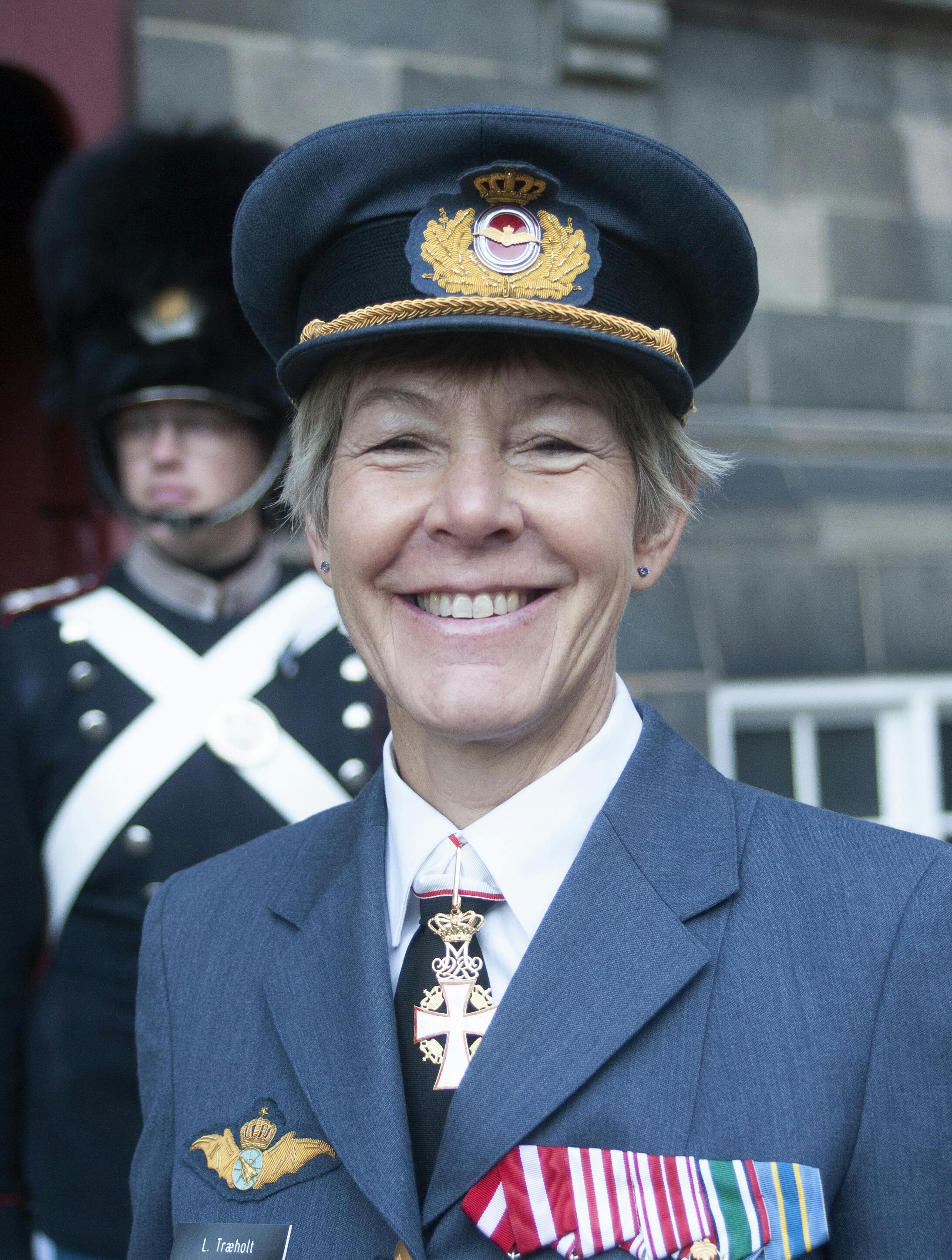 Brigadegeneral i Flyvevåbnet, Lone Træholt, var i afskedsaudiens