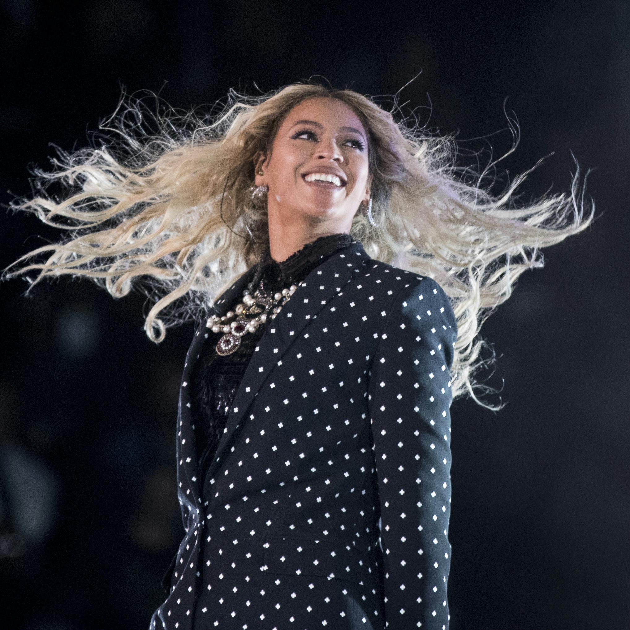 FILE - Beyonce performs at a Get Out the Vote concert for Democratic presidential candidate Hillary Clinton at the Wolstein Center in Cleveland, Ohio, Nov. 4, 2016. Beyonce teased the possibility of new music during a Verizon Super Bowl ad, and then added a cryptic Instagram video that ended with the words "act ii" and a release date of March 29, 2024. (AP Photo/Andrew Harnik, File)